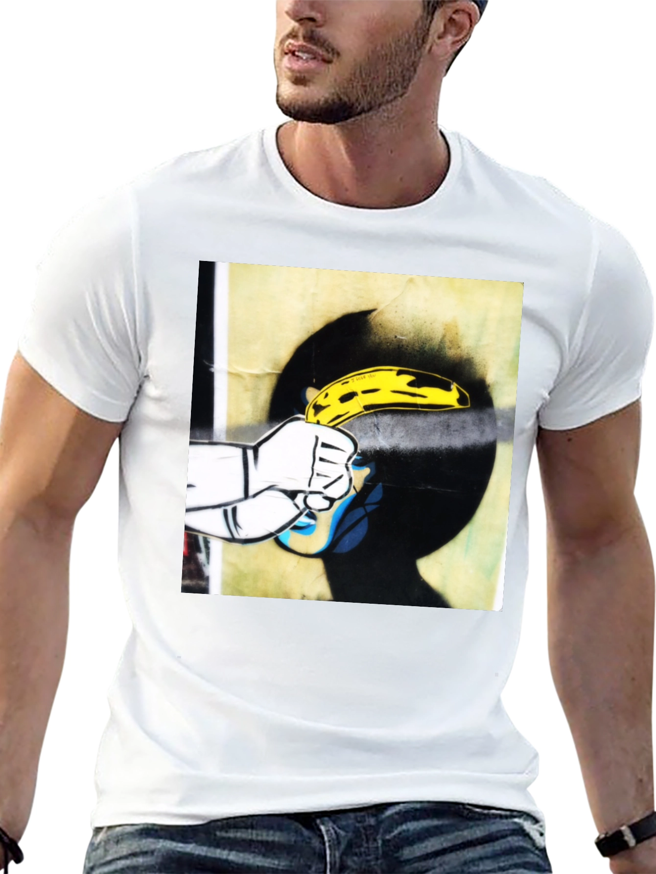 Black Banana Gun T-Shirt - Pop Art Graphic Tee view 13