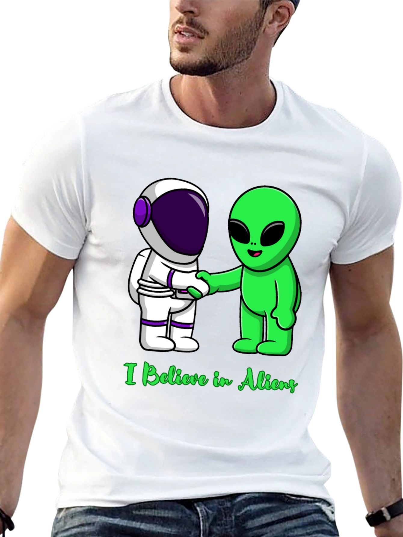 I Believe in Aliens Graphic T-Shirt - 13