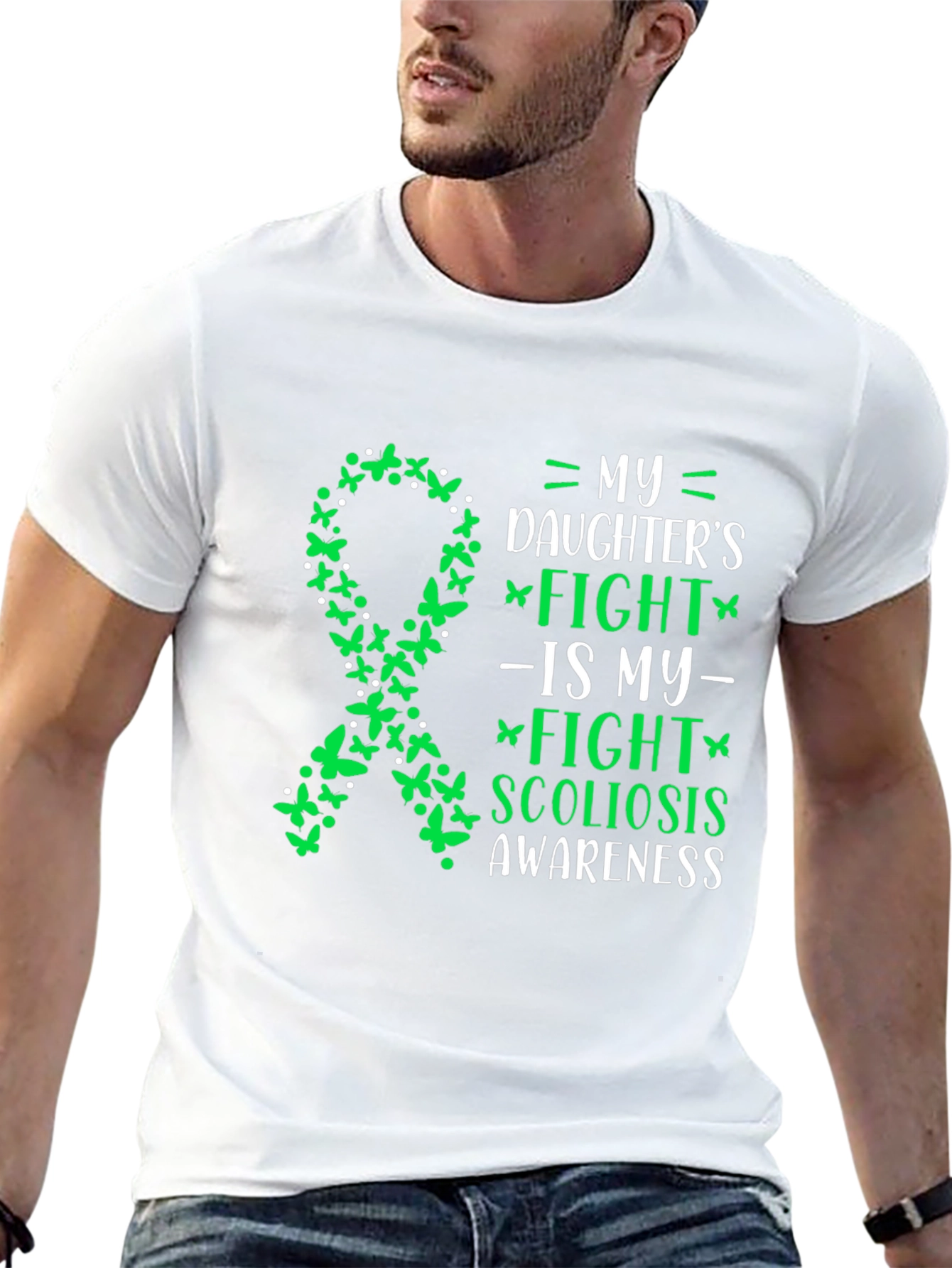 Scoliosis Awareness T-Shirt - My Daughter's Fight - 13