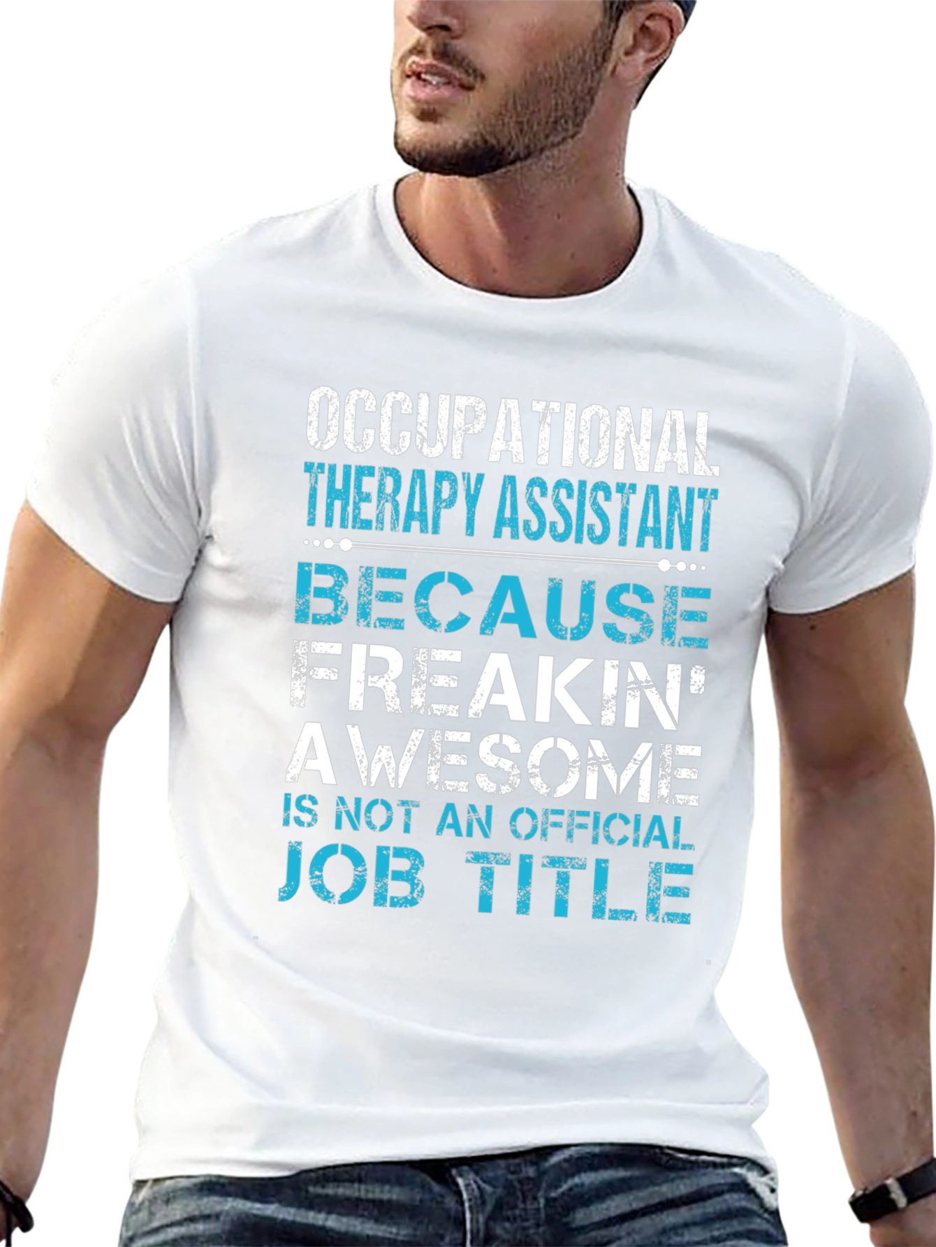 Black Occupational Therapy Assistant Awesome Job Tee view 13