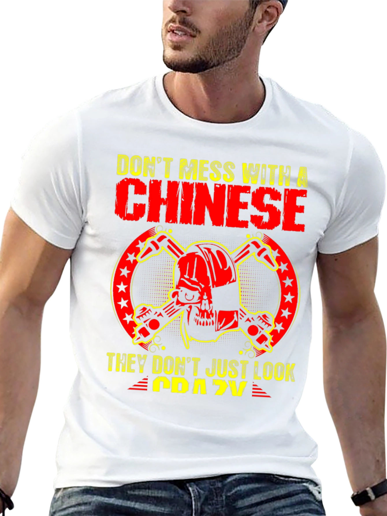 Black Don't Mess With a Chinese T-Shirt view 13