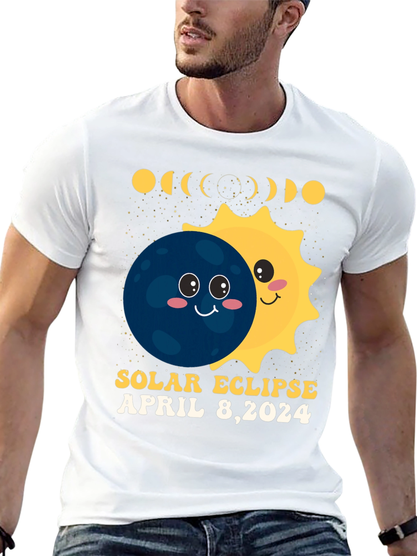 Black Solar Eclipse April 8, 2024 T-Shirt view 13