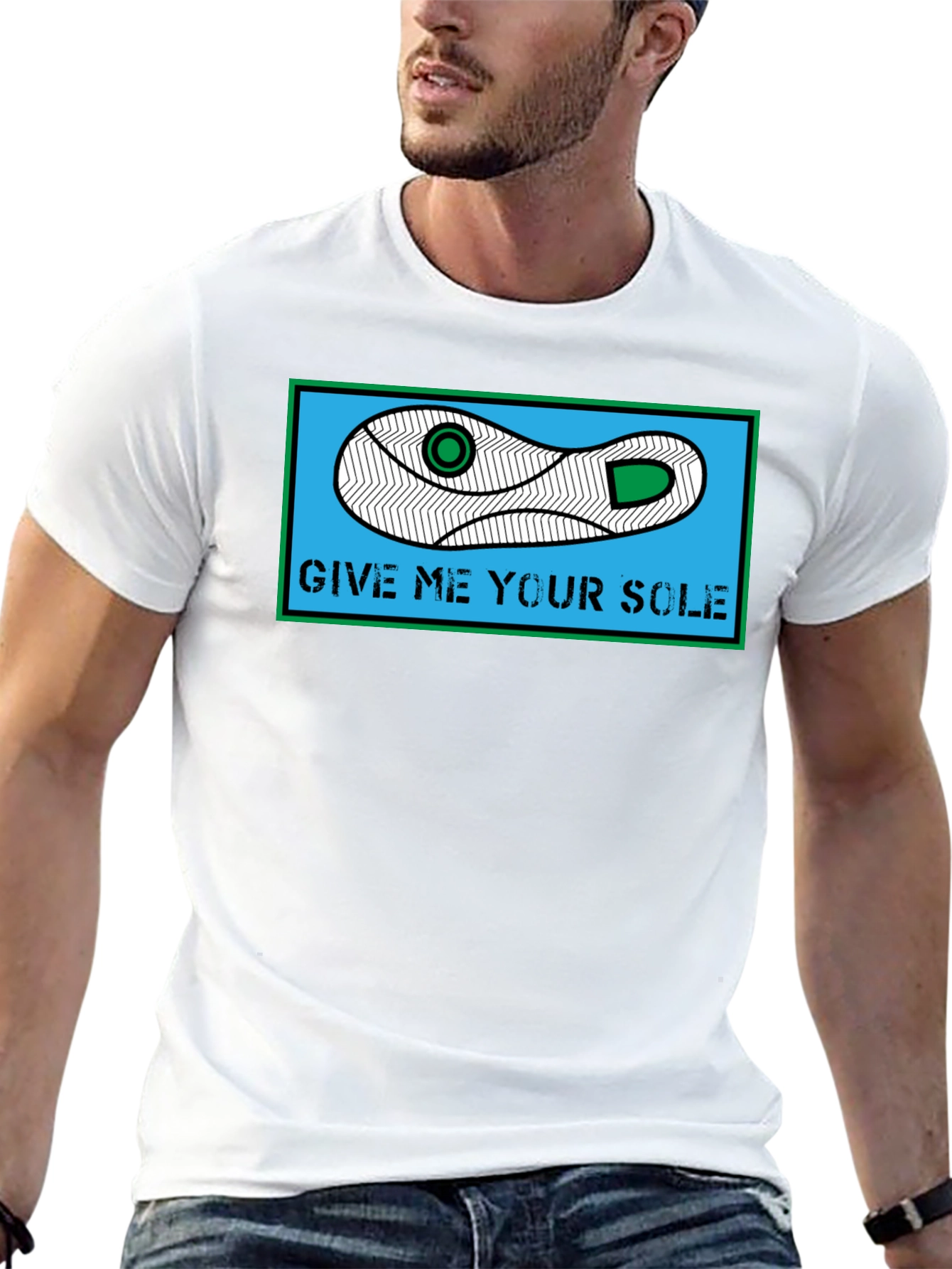 Give Me Your Sole T-Shirt - Funny Shoe Pun Tee - 13
