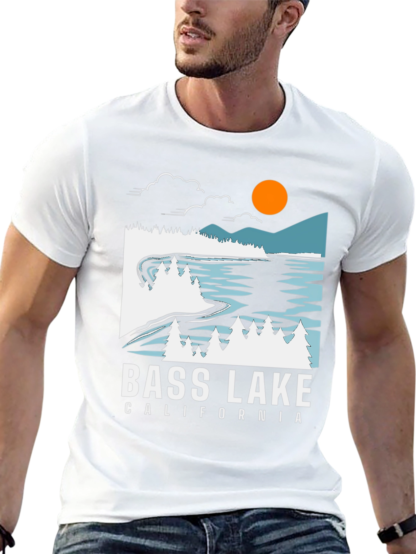 Black Bass Lake California Graphic Tee view 13