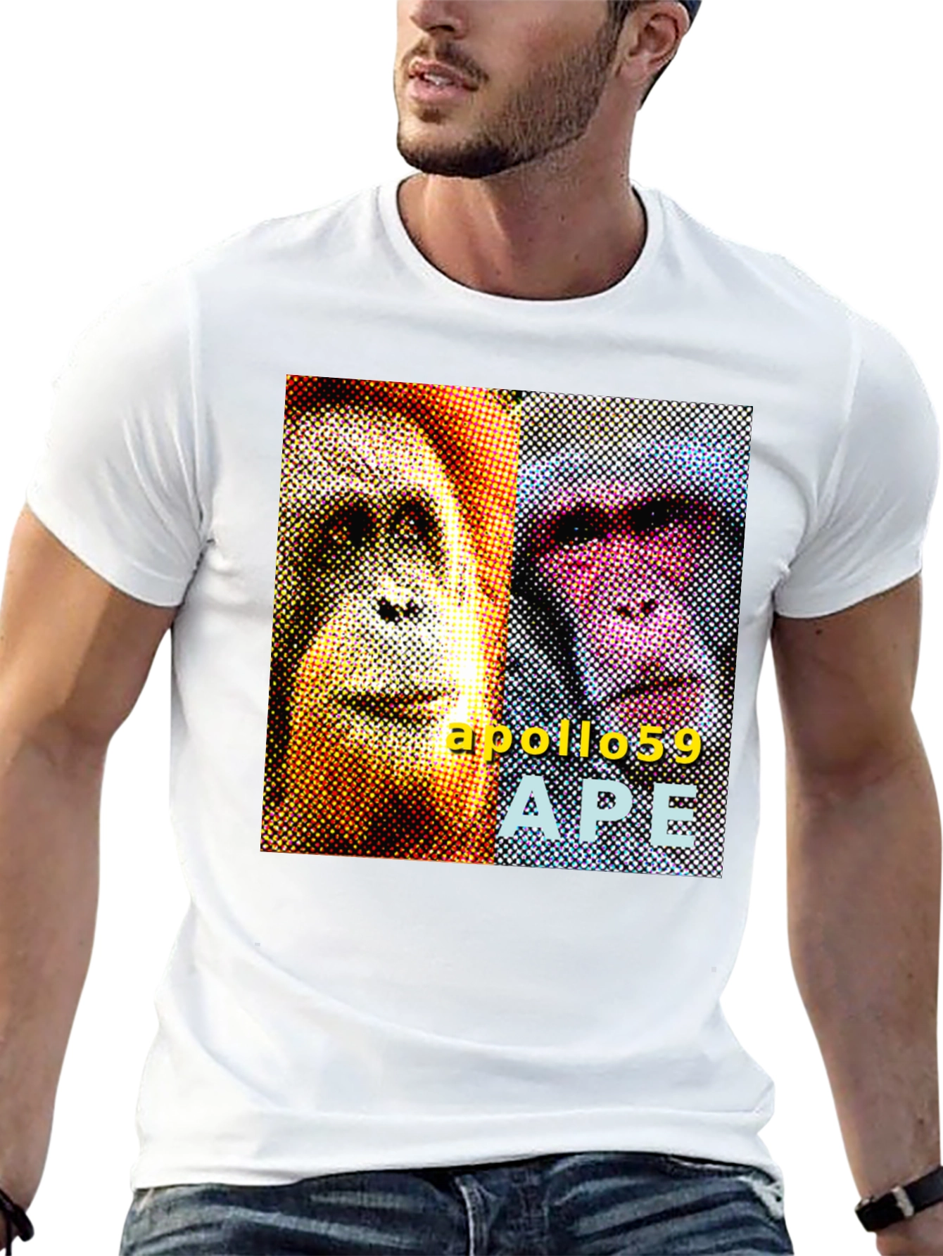 Black Apollo59 APE Graphic T-Shirt - Black view 13