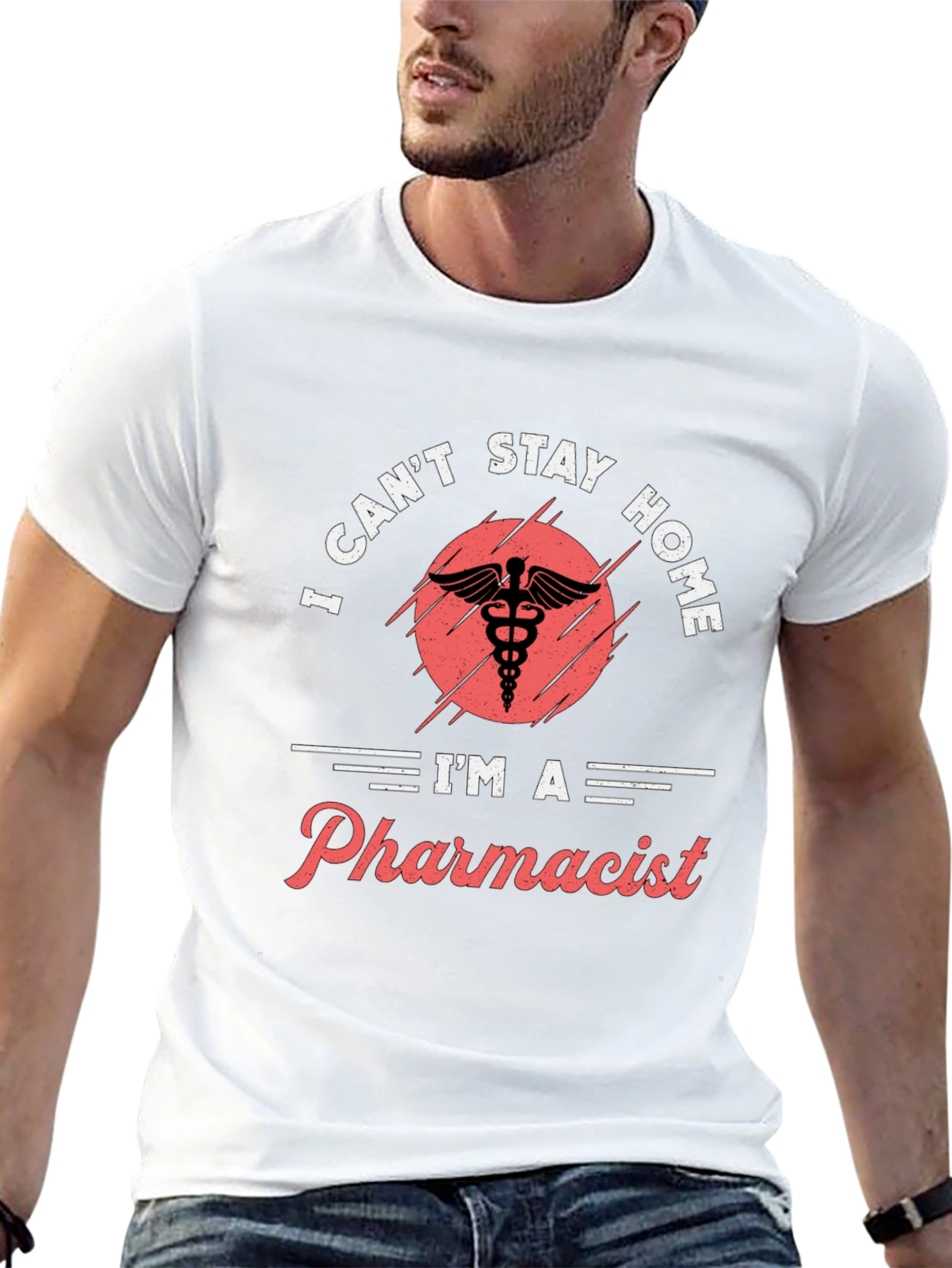 Black Pharmacist T-Shirt - I Can't Stay Home view 13