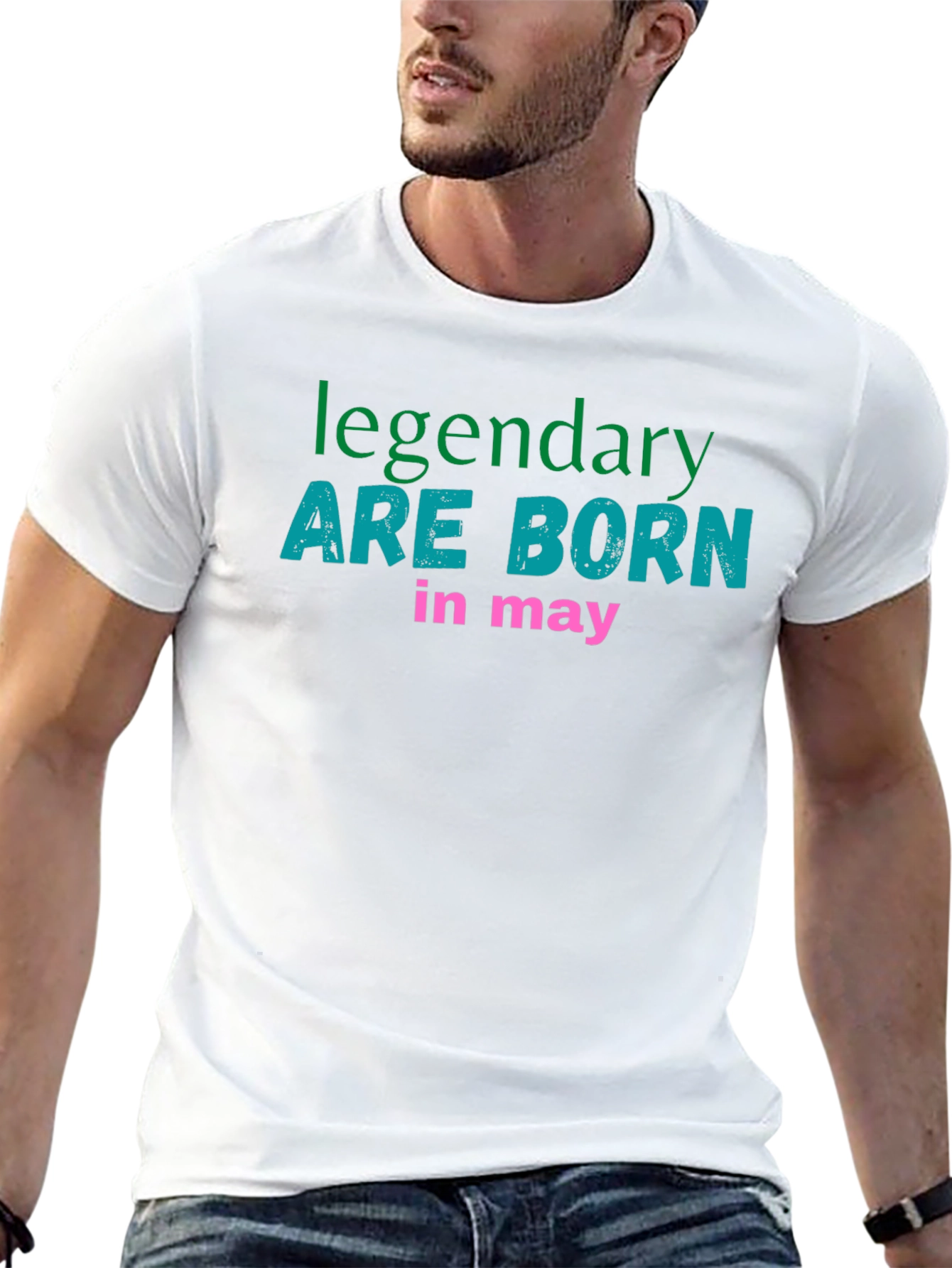 Black Legendary Born in May Graphic T-Shirt view 13