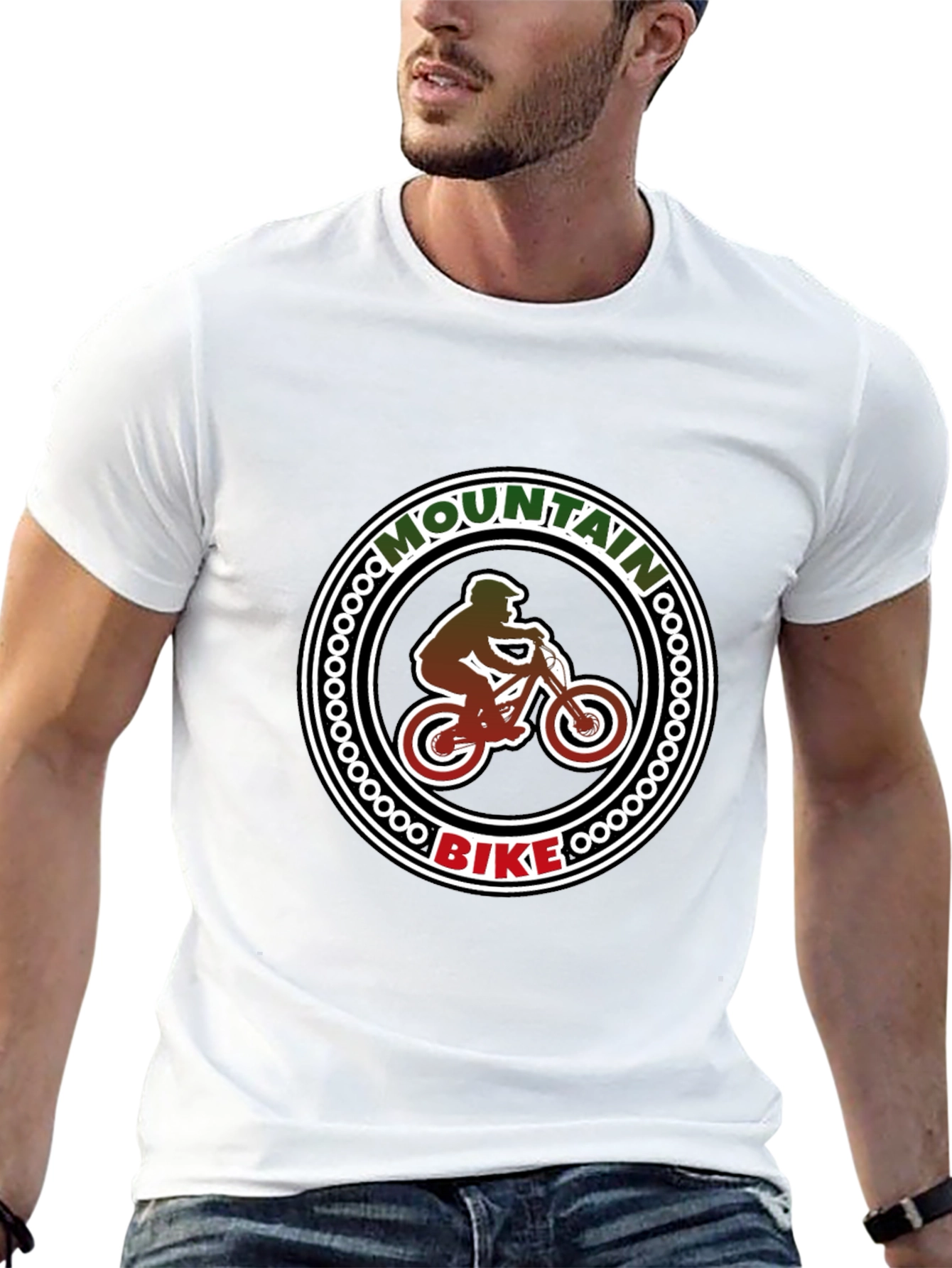 Black Mountain Bike Graphic Tee - Black view 13