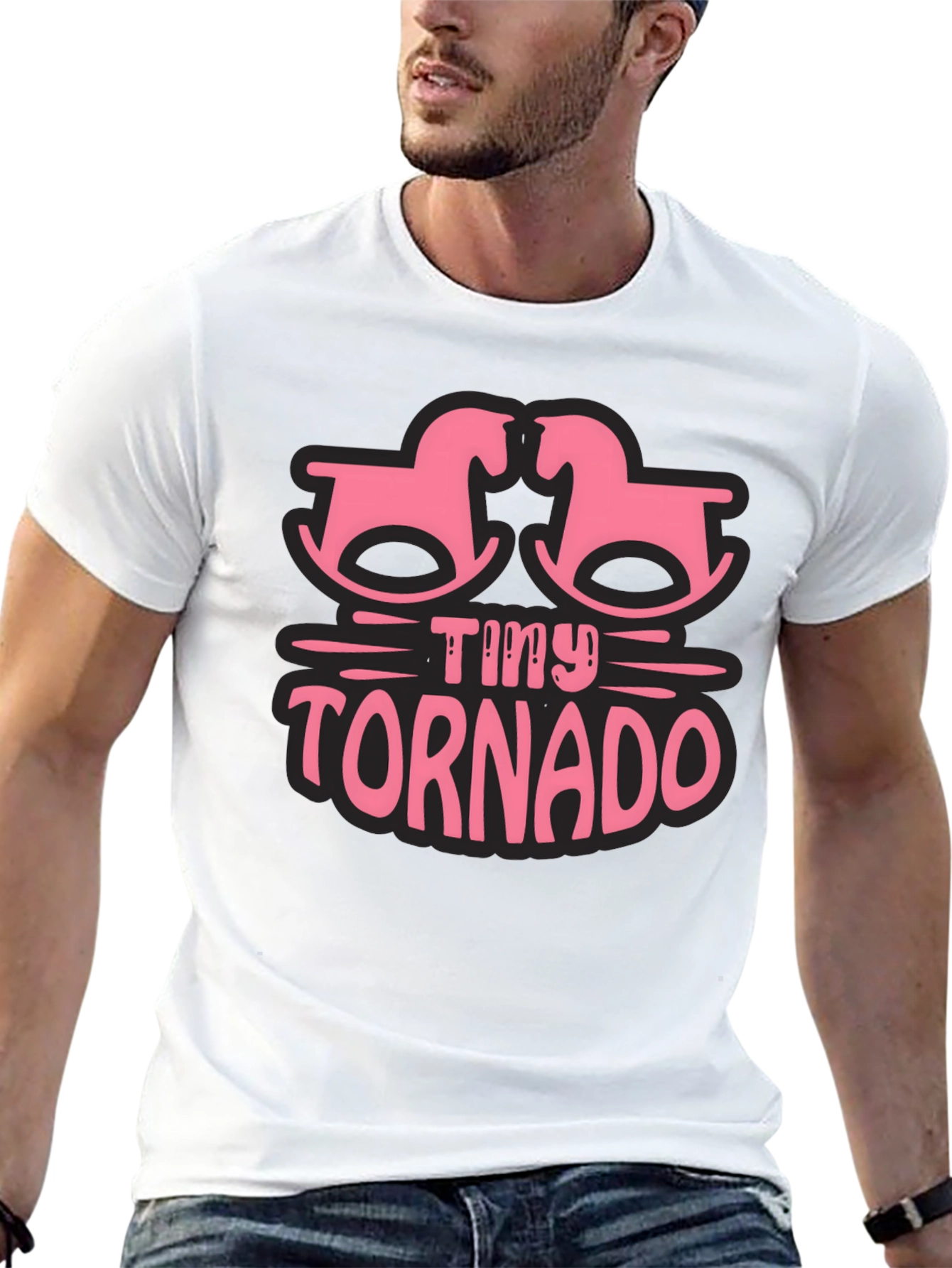Black Tiny Tornado Rocking Horse Graphic Tee view 13