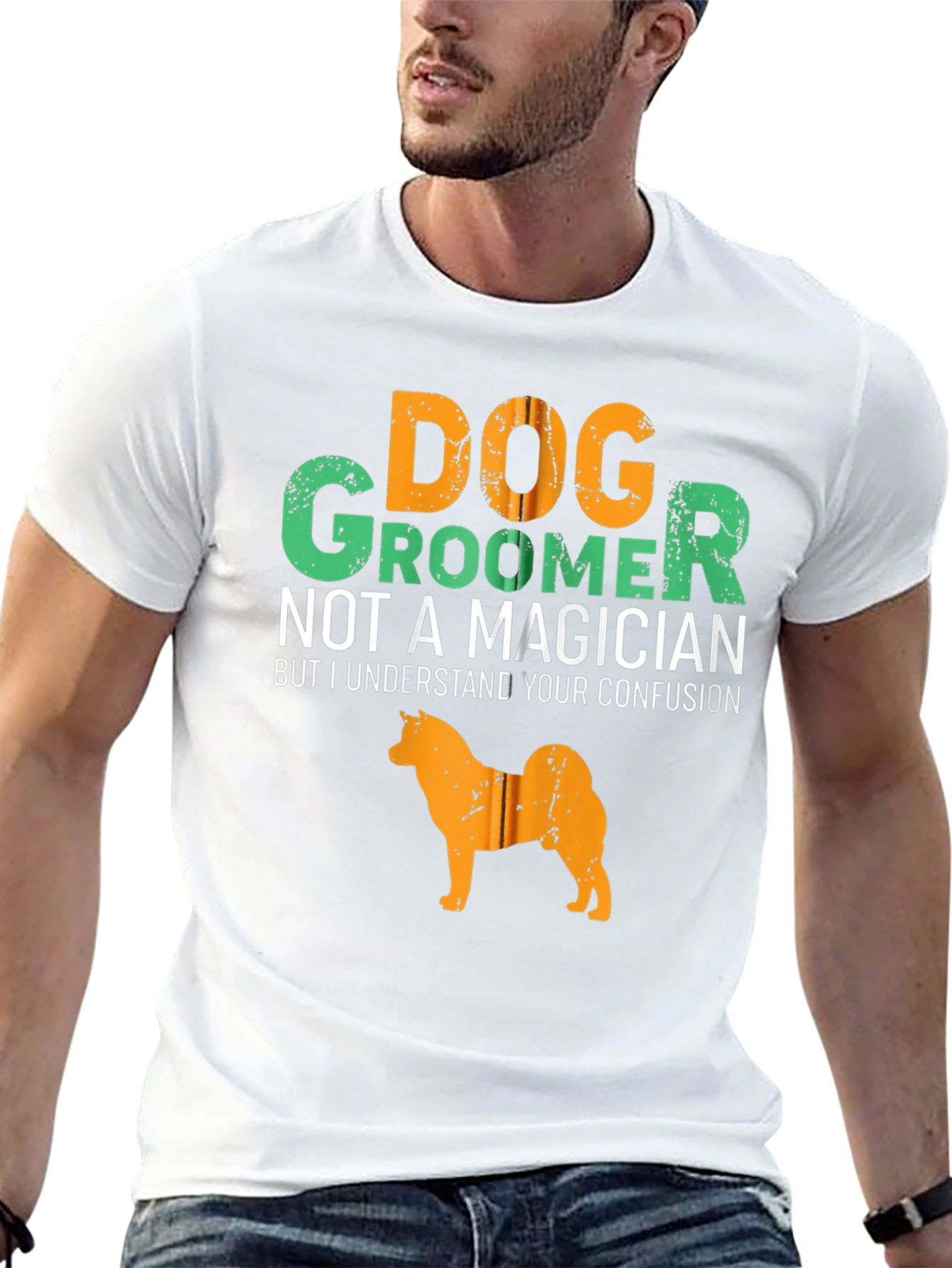 Black Dog Groomer T-Shirt - Not a Magician Tee view 13