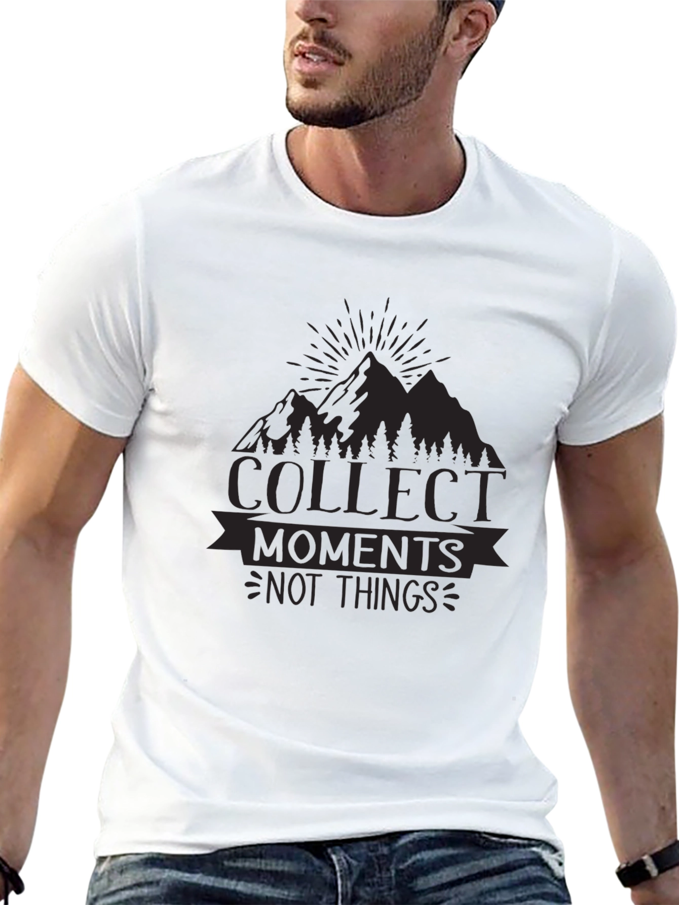Black Collect Moments Graphic Tee - Black view 13
