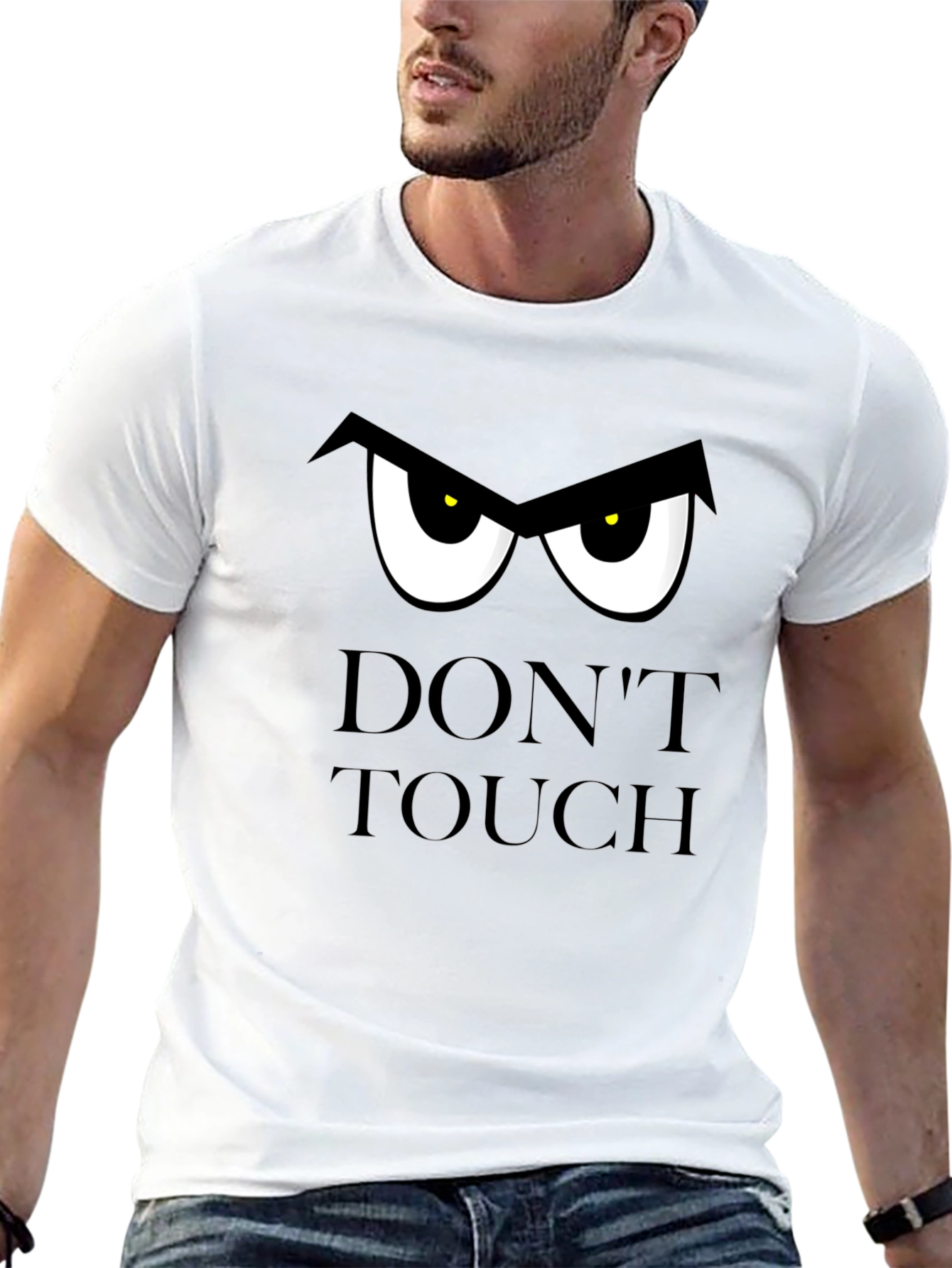 Black Don't Touch T-Shirt: Funny Graphic Tee view 13