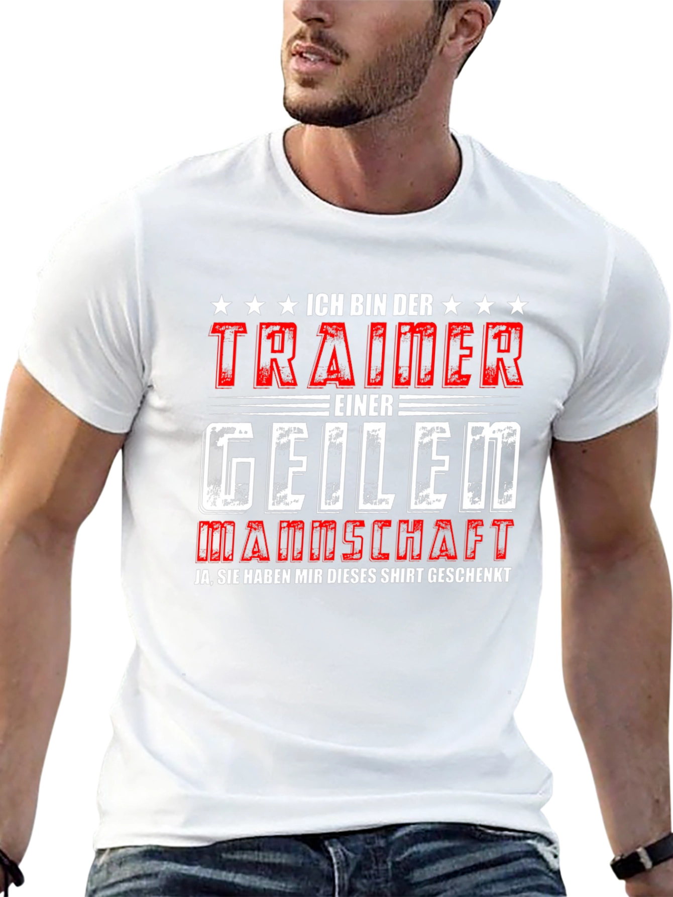 Black Funny German Trainer T-Shirt "I'm the Trainer" view 13