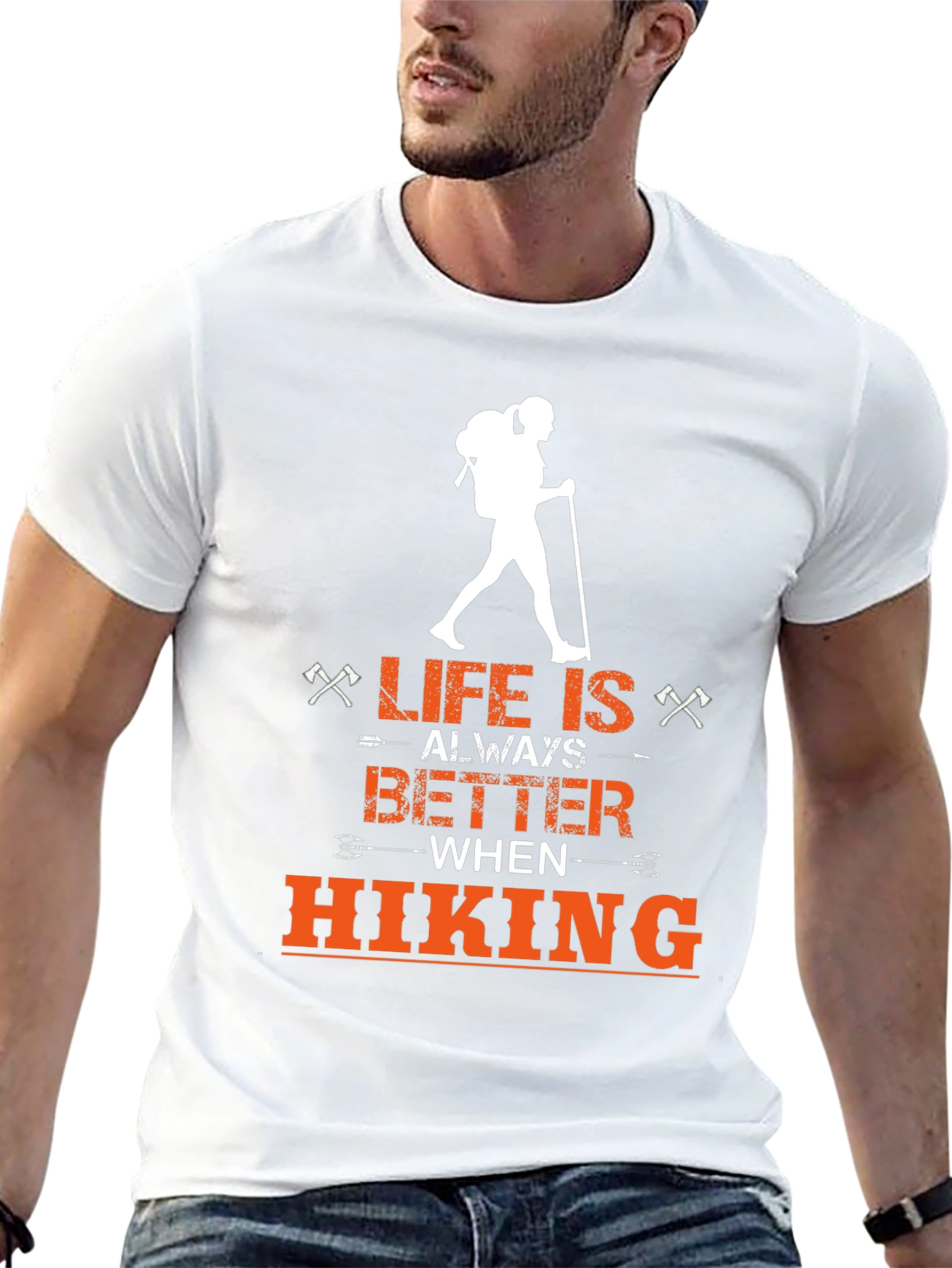 Black Life is Better Hiking Graphic Tee view 13