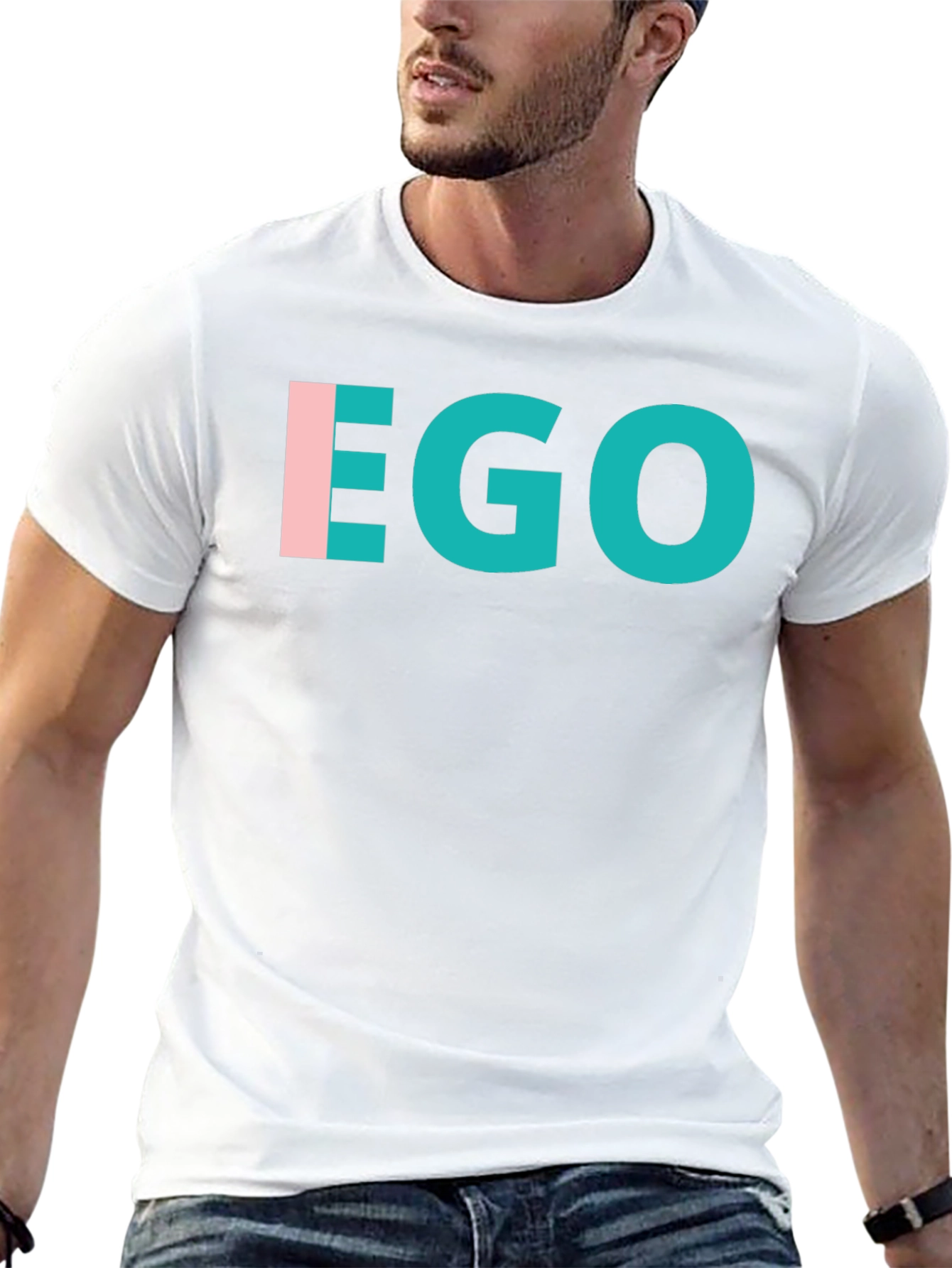 Black EGO Graphic T-Shirt - Modern Statement Tee view 13