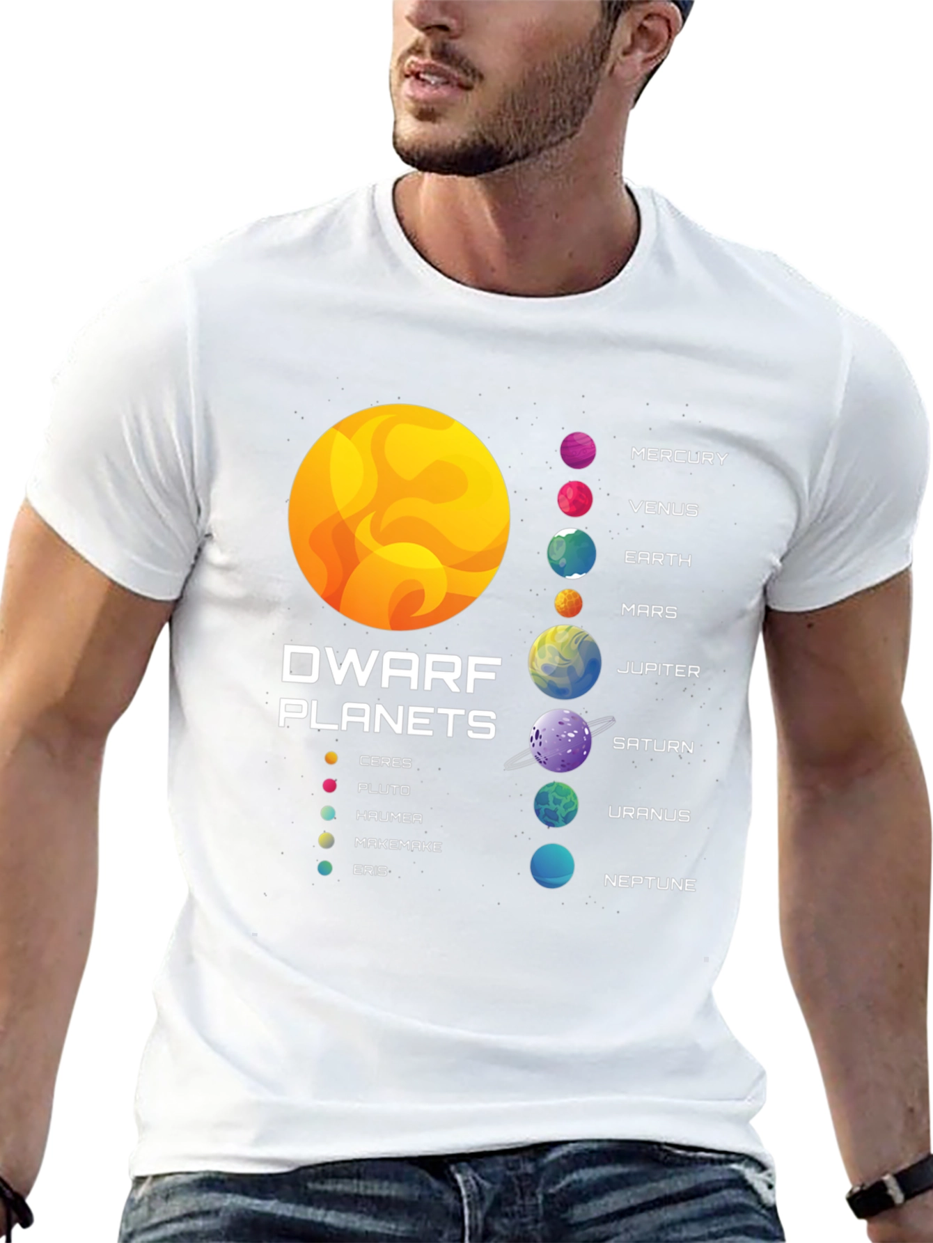Black Planets Graphic T-Shirt - Astronomy Tee view 13