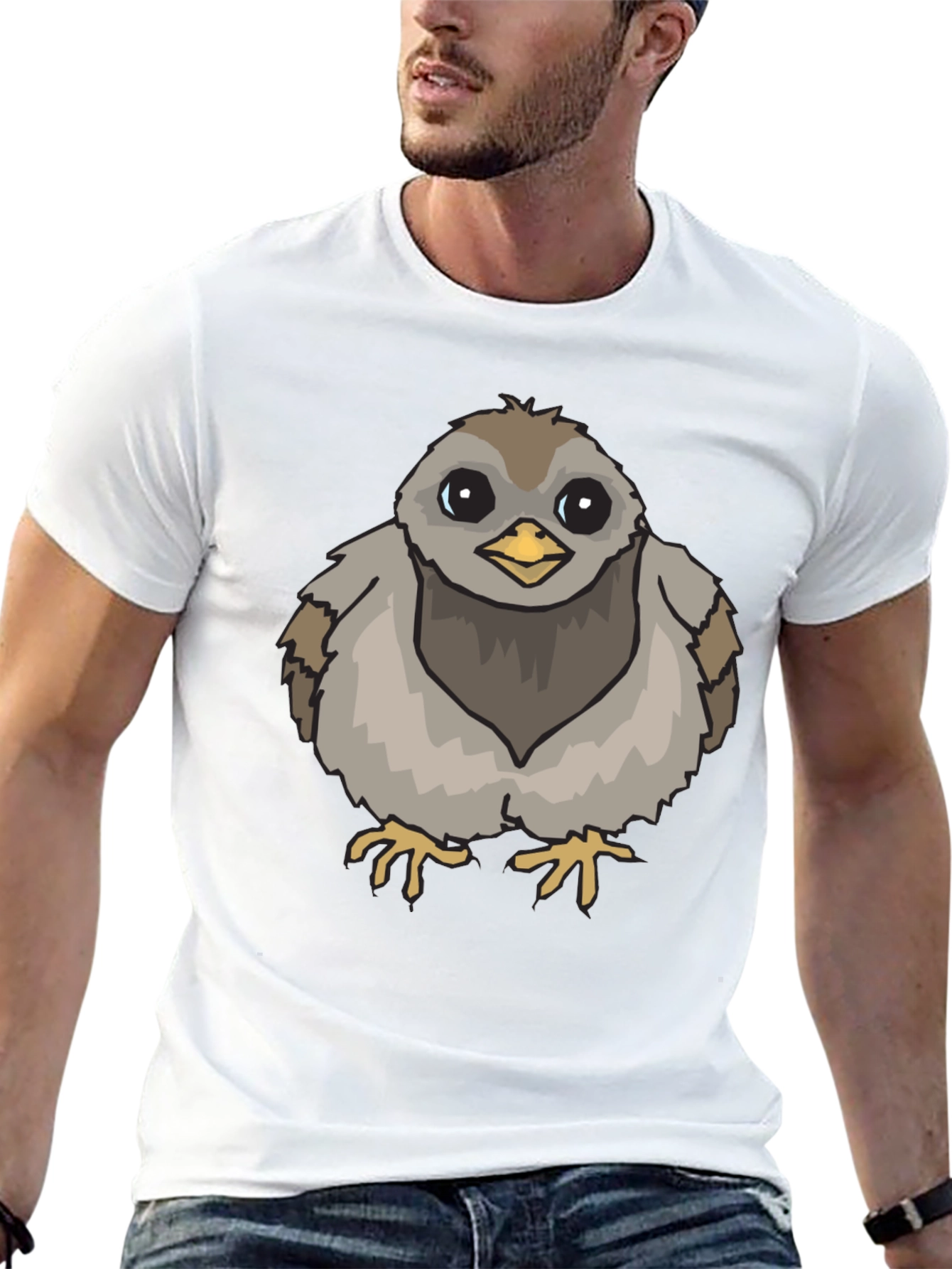 Black Cute Chick Graphic Tee - Soft Cotton T-Shirt view 13