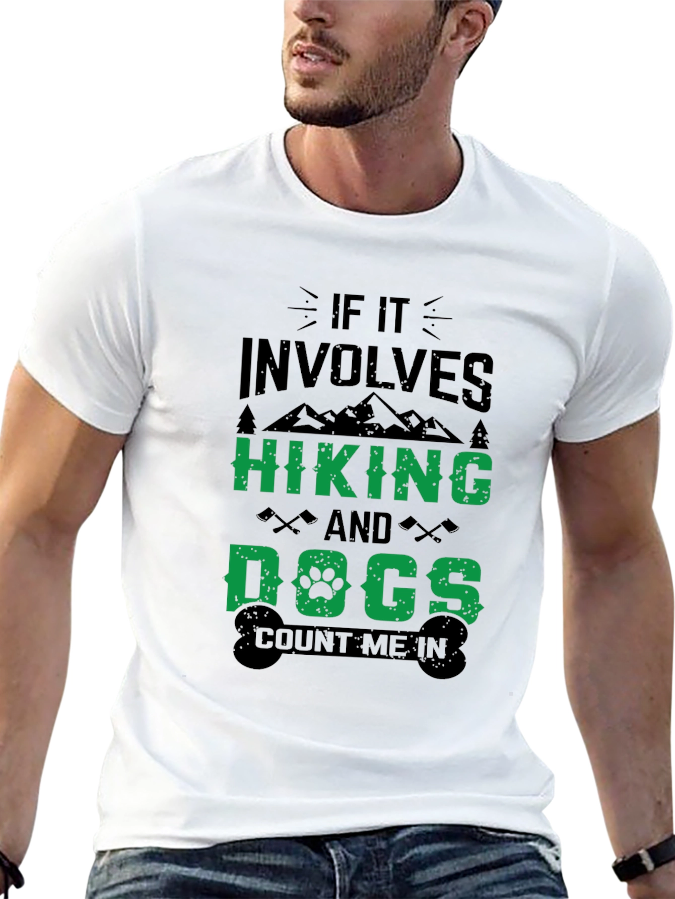 Black Hiking Dogs T-Shirt - Adventure Ready view 13