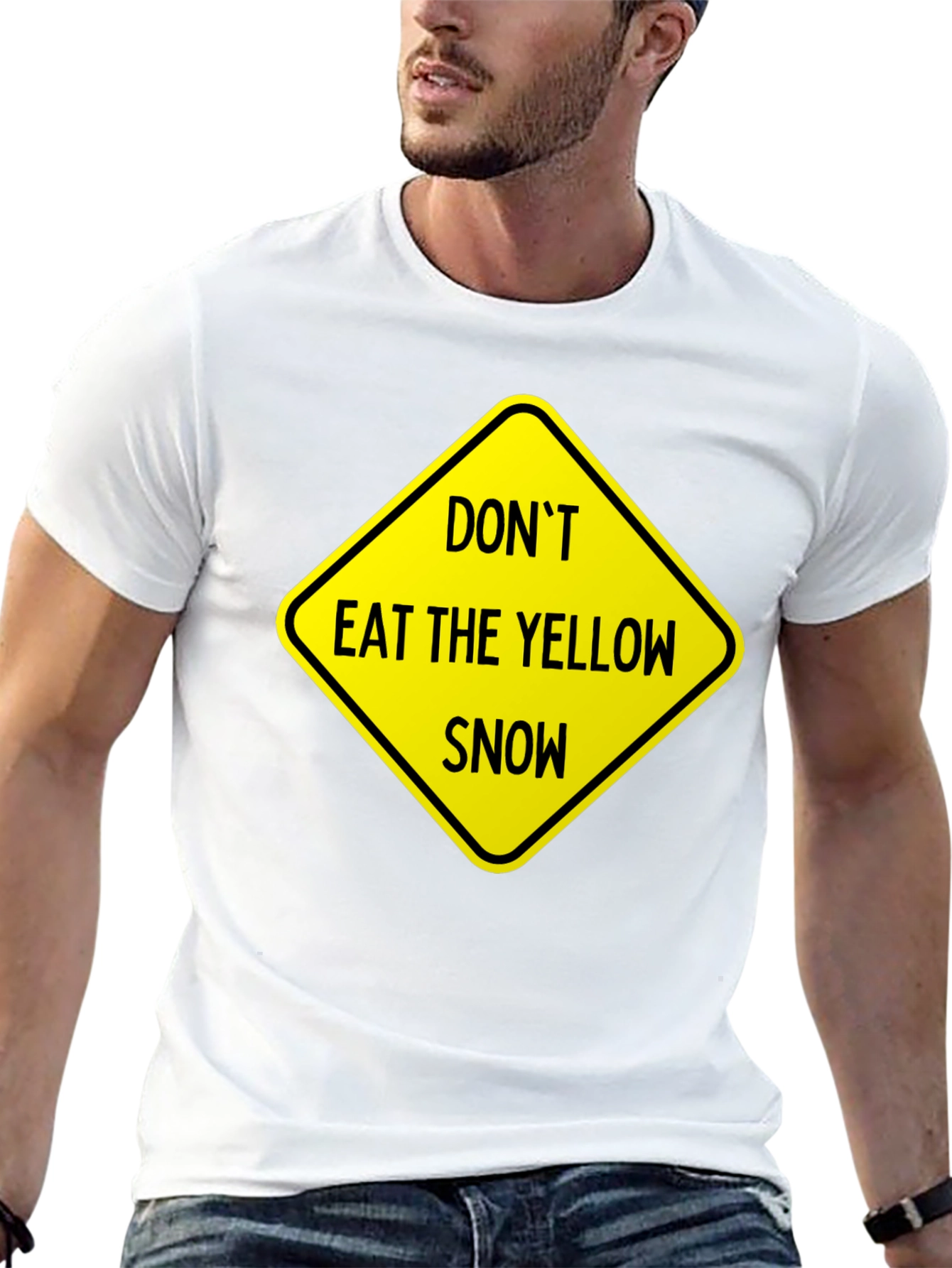 Black Don't Eat Yellow Snow Graphic Tee view 13