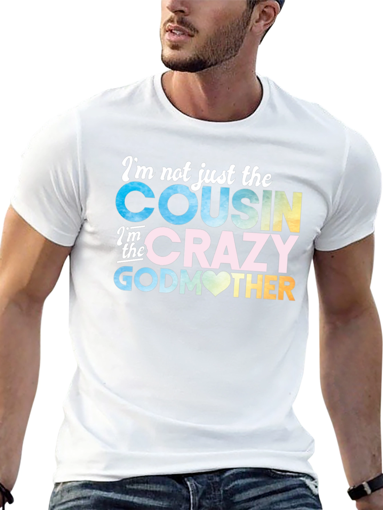 Black Crazy Godmother Cousin T-Shirt view 13