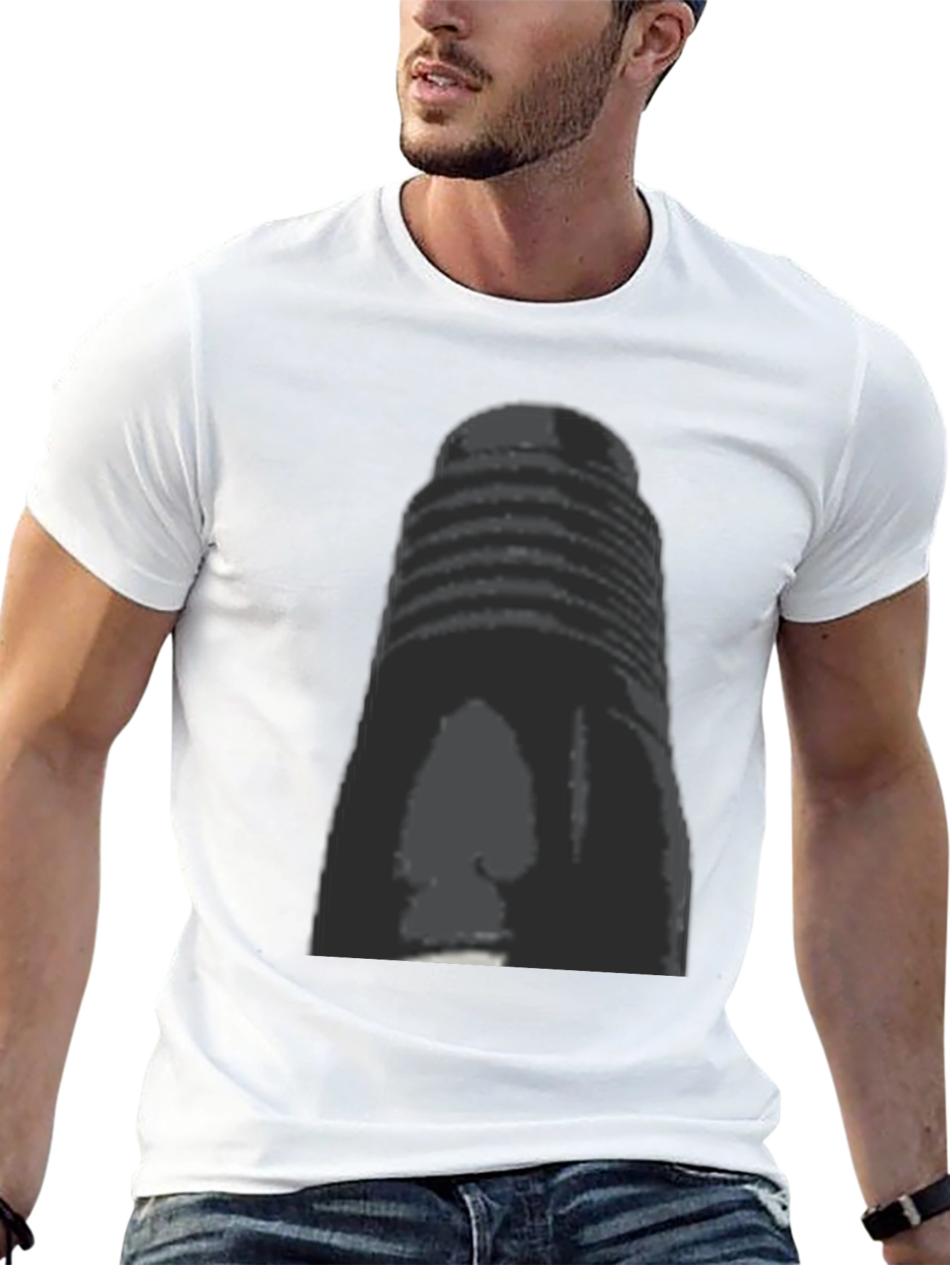 Black Graphic Print Black T-Shirt view 13