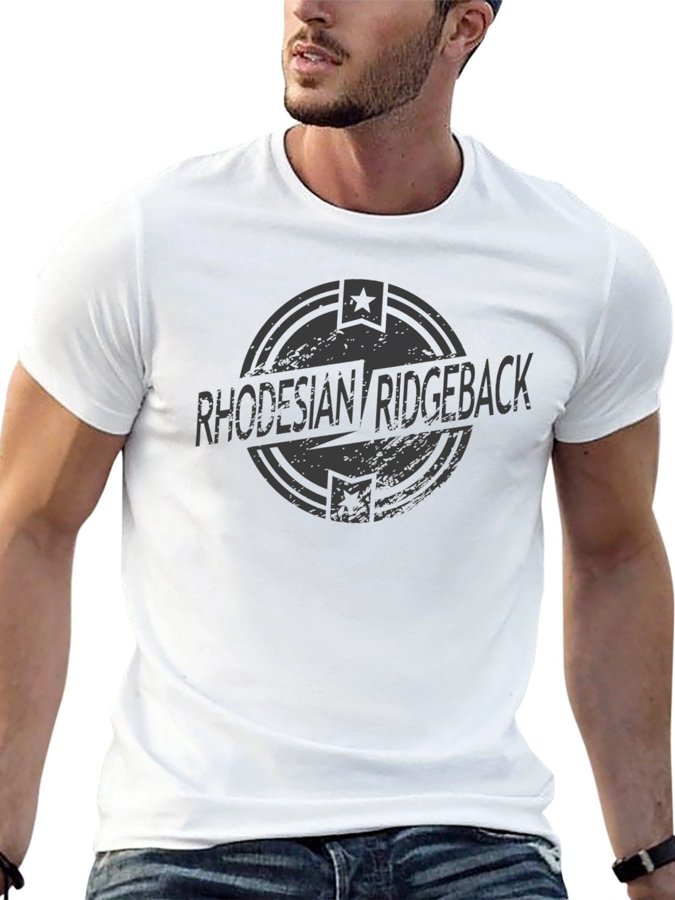 Rhodesian Ridgeback Graphic Tee - Classic Black T-Shirt - 13