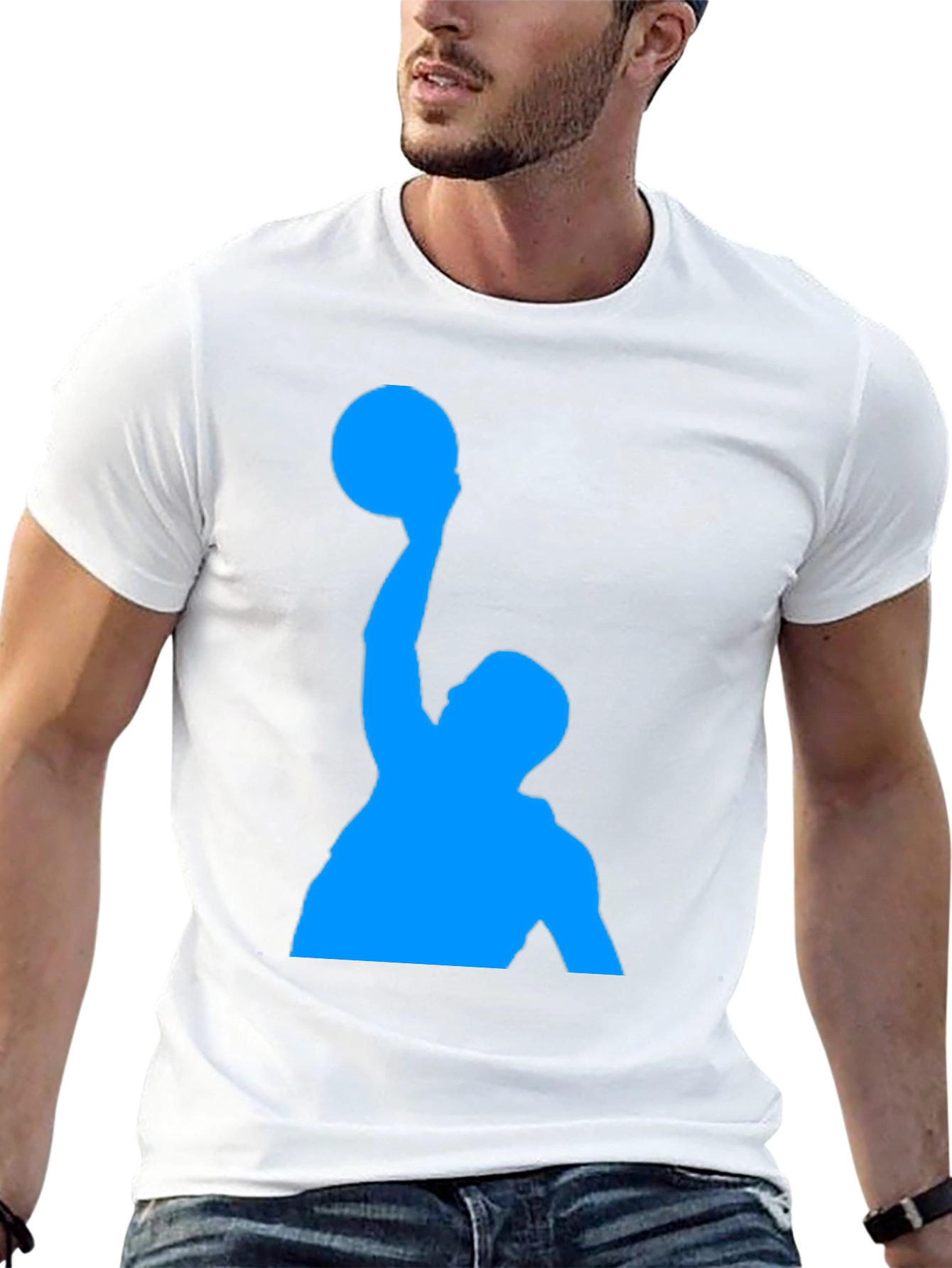 Black Basketball Player Graphic Tee - Black view 13