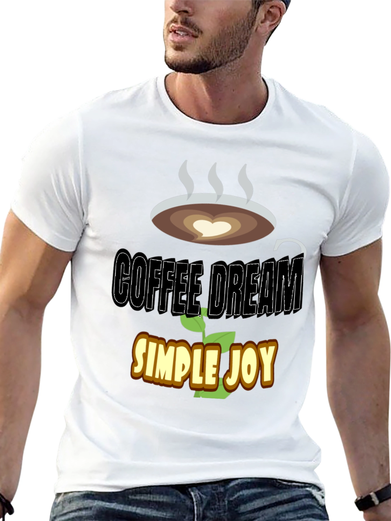 Black Coffee Dream T-Shirt - Simple Joy Graphic Tee view 13