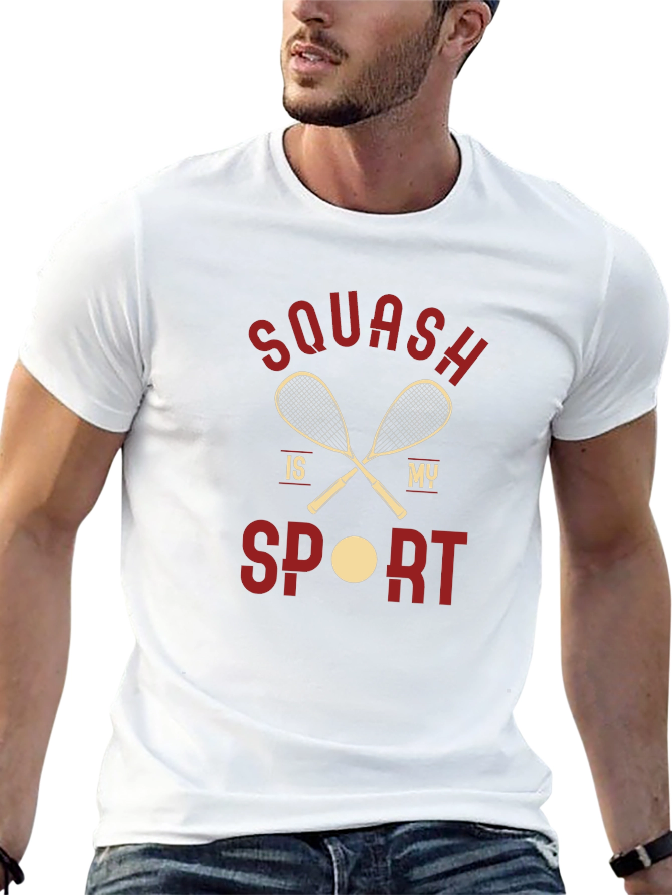 Black Squash is My Sport T-Shirt view 13