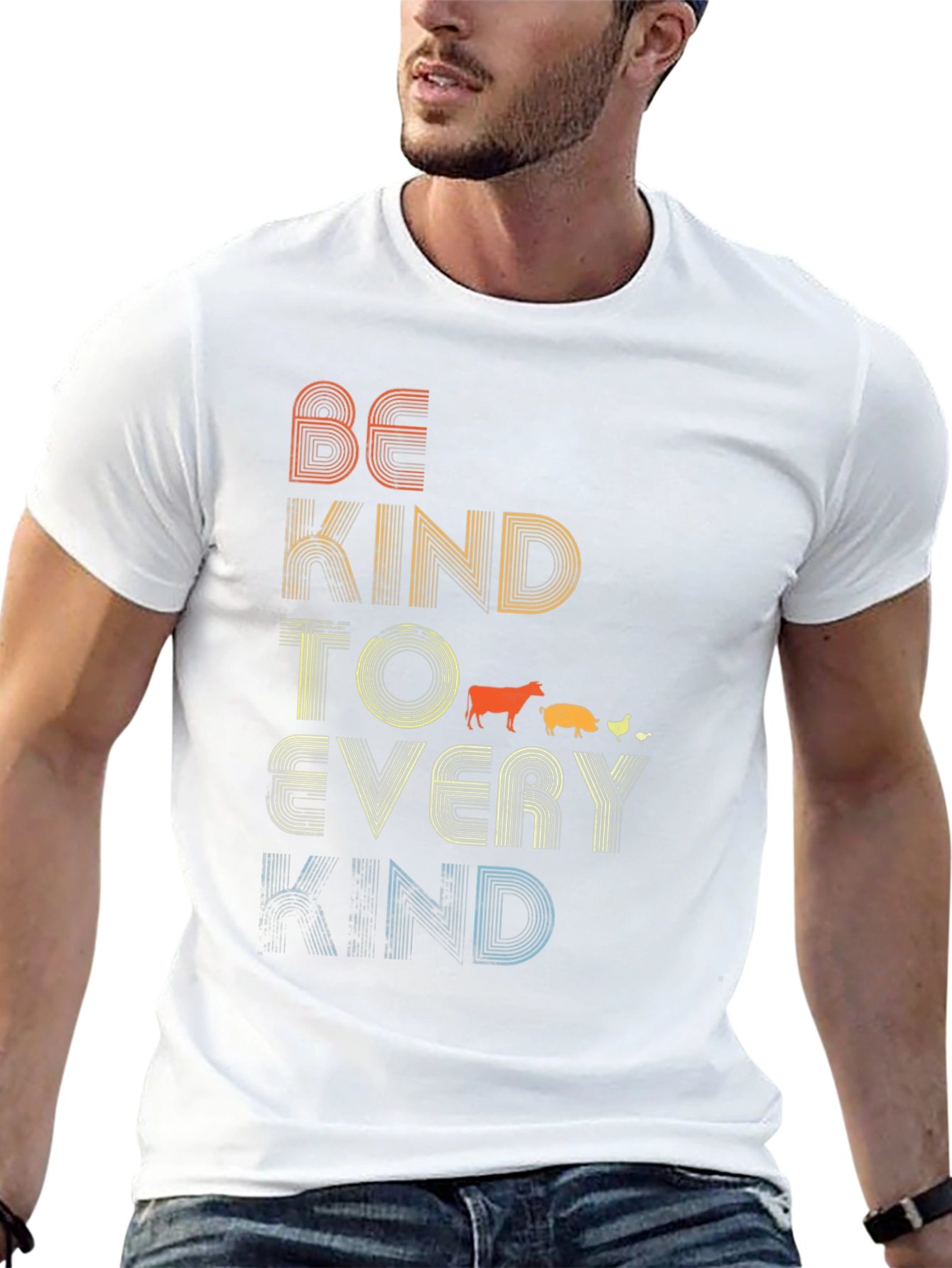 Black Be Kind to Every Kind Graphic T-Shirt view 13