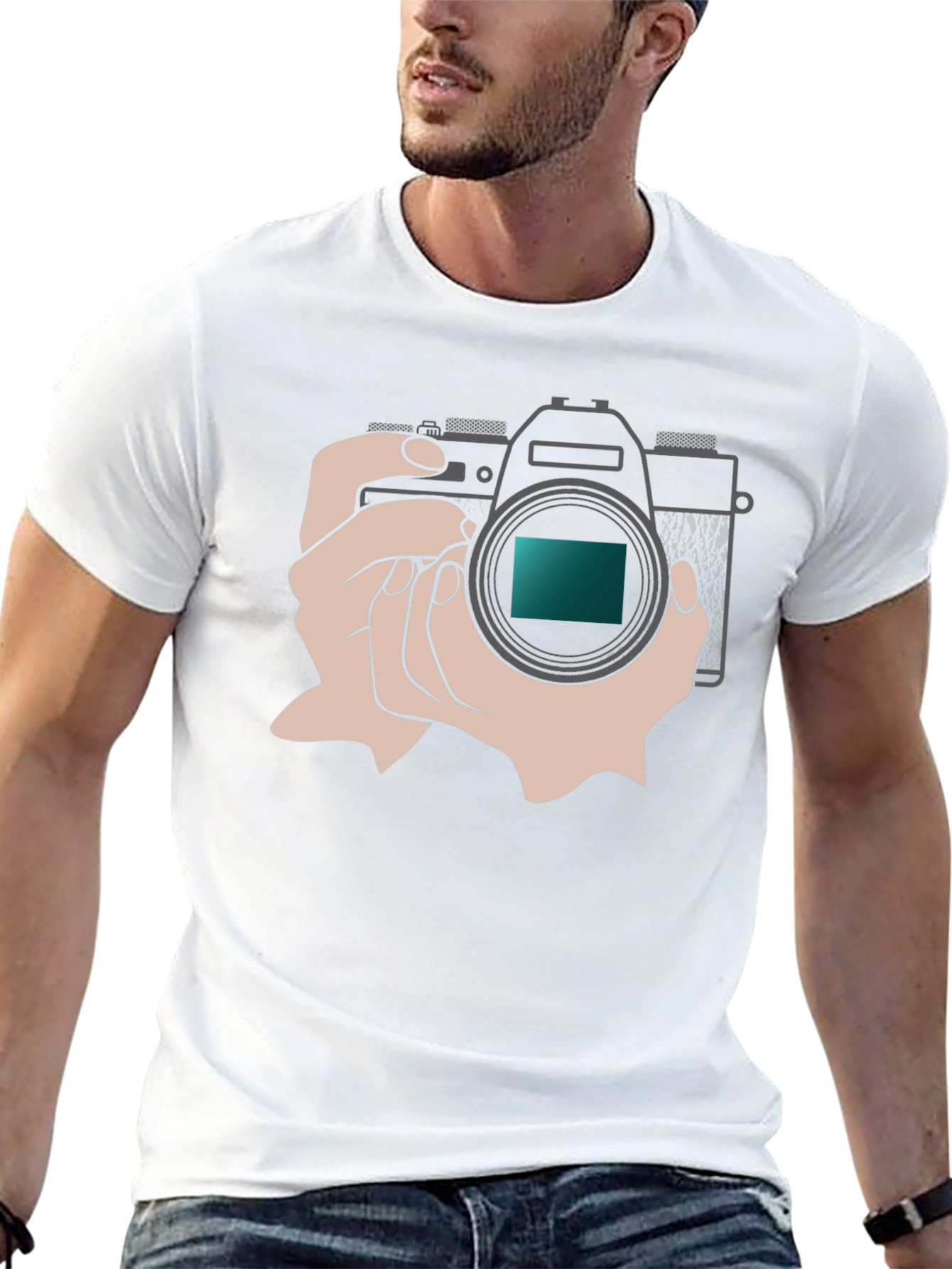 Black Camera Graphic T-Shirt - Photography Enthusiast Apparel view 13