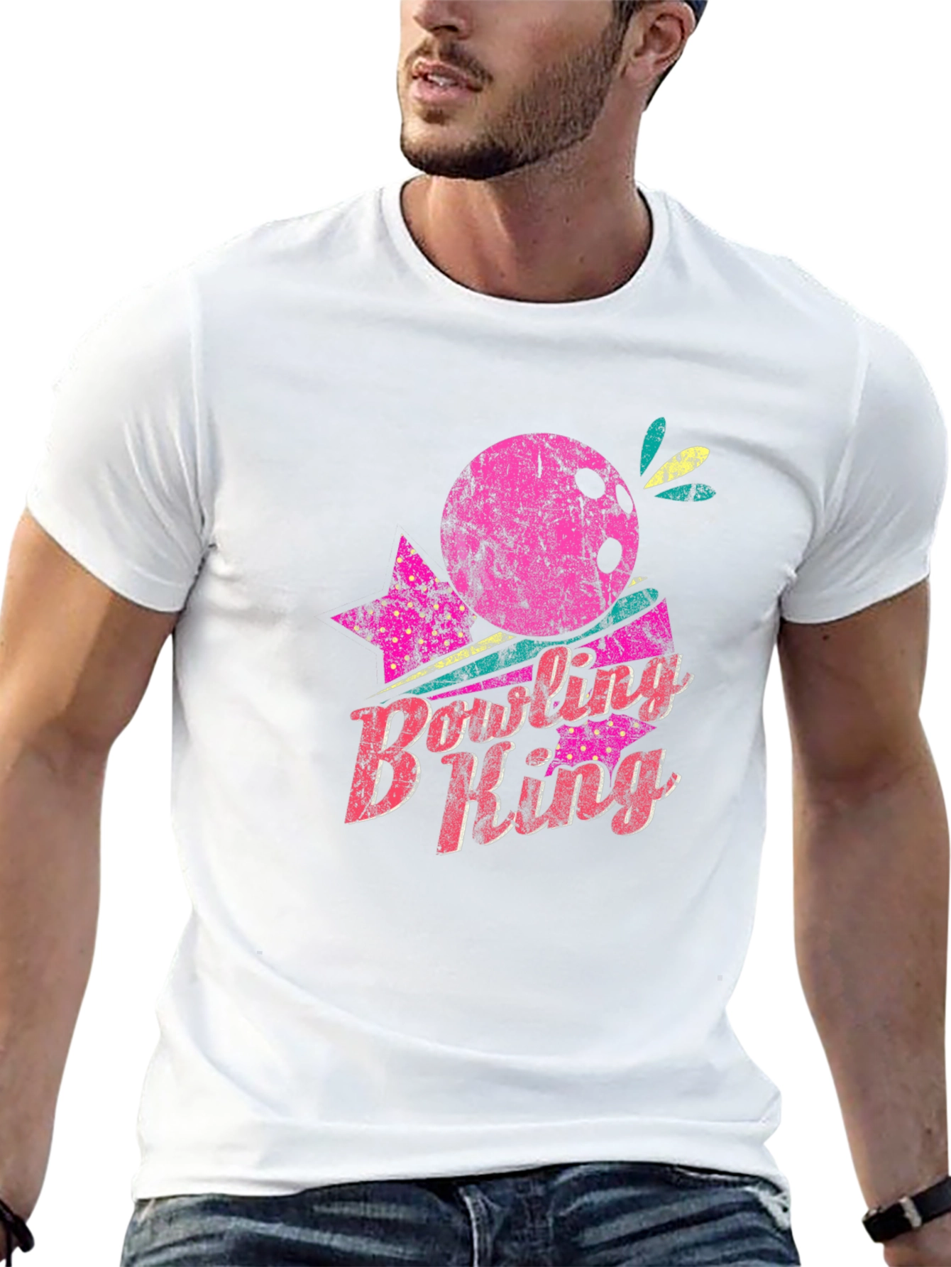 Black Bowling B King Graphic T-Shirt view 13