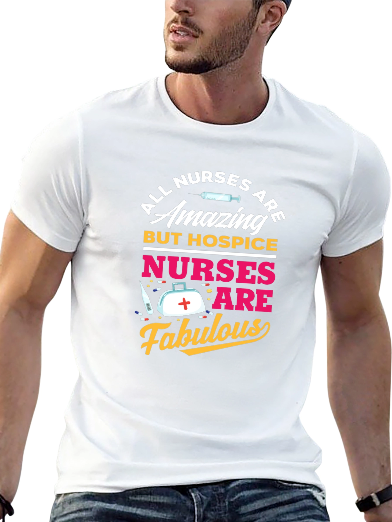Black Hospice Nurse T-Shirt - All Nurses Are Amazing view 13