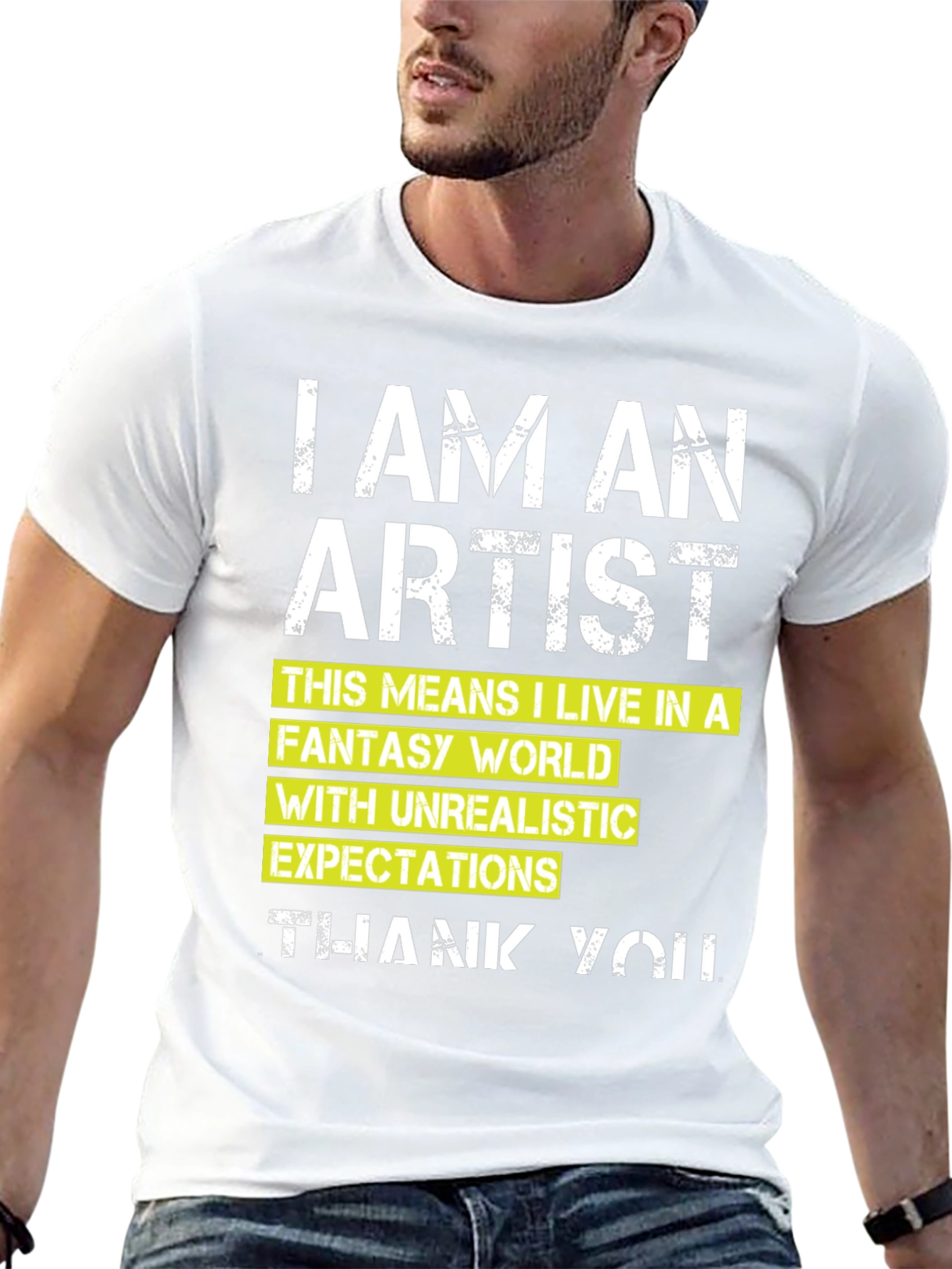 Black I am an Artist T-Shirt view 13