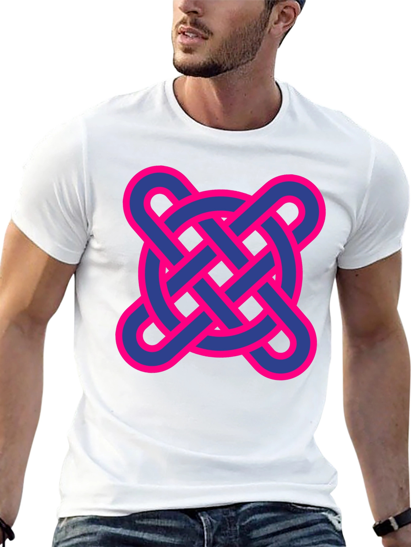 Black Adinkra Symbol Graphic T-Shirt - Black view 13