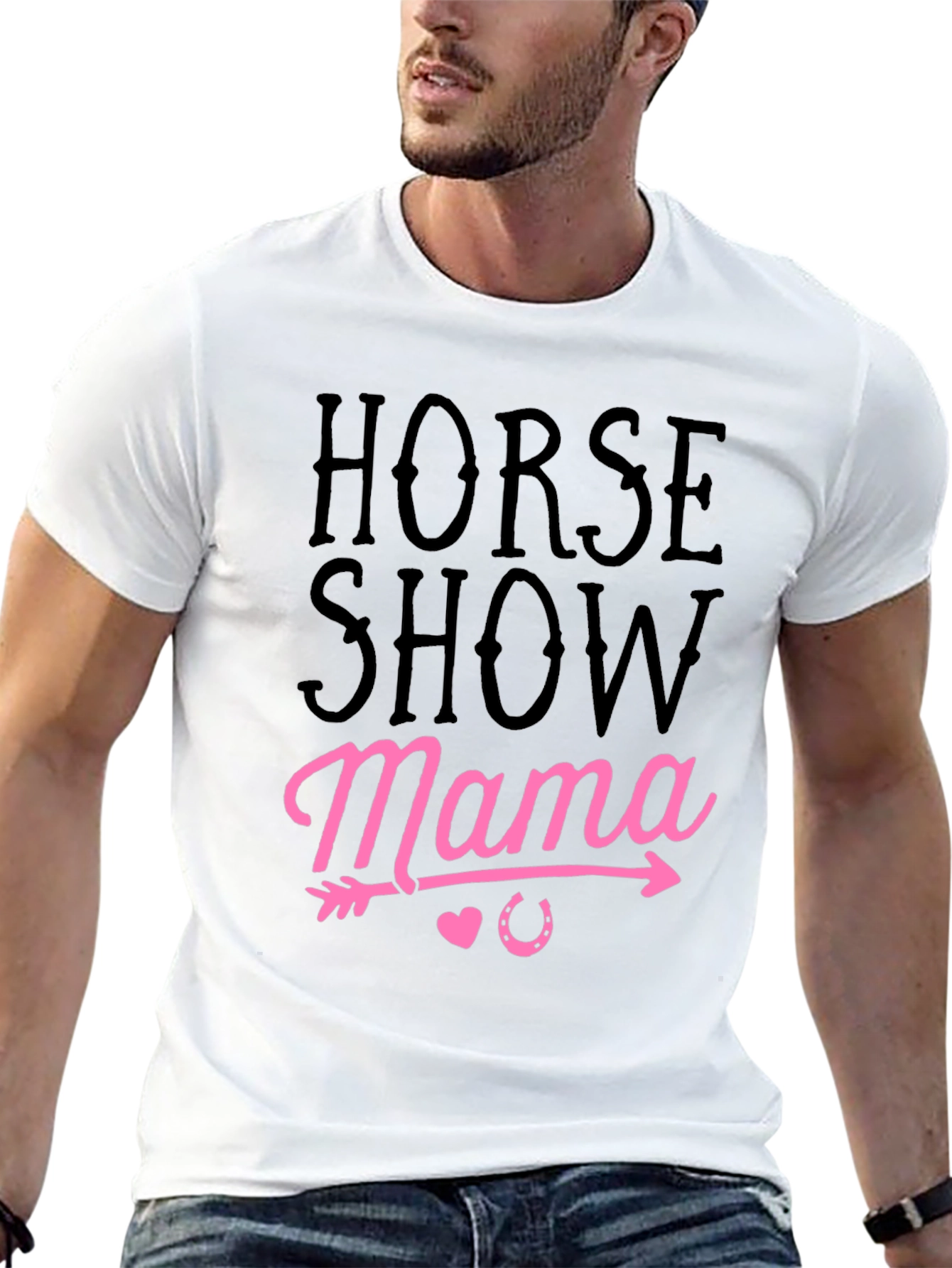 Horse Show Mama Black Graphic Tee - 13