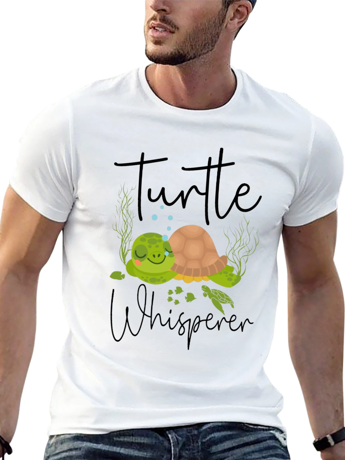 Black Turtle Whisperer Graphic Tee view 13