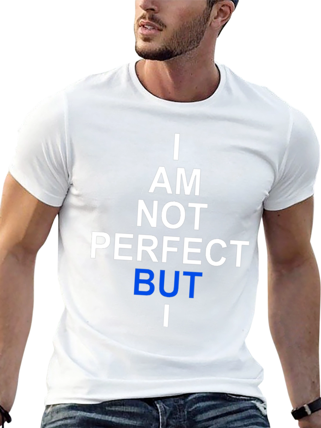 Black I Am Not Perfect But I T-Shirt view 13