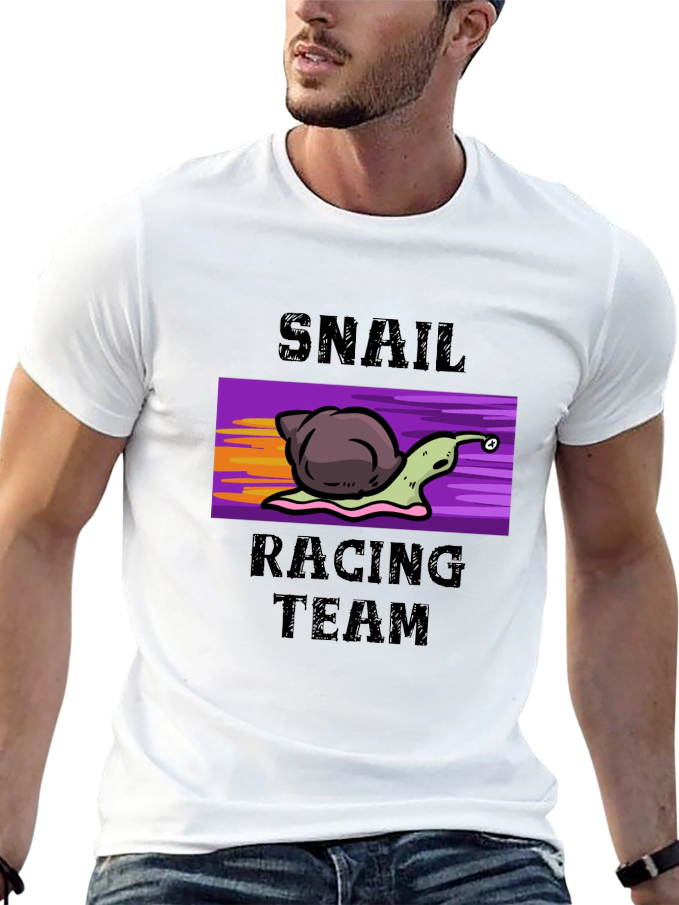 Black Snail Racing Team Graphic T-Shirt view 13