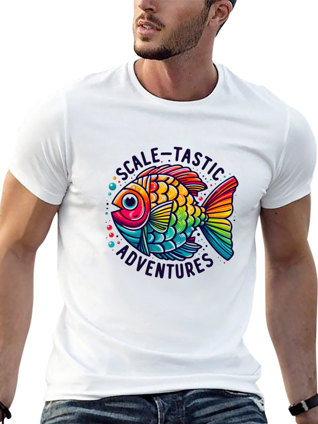 Rainbow Fish Scale-Tastic Adventures Graphic Tee - 13