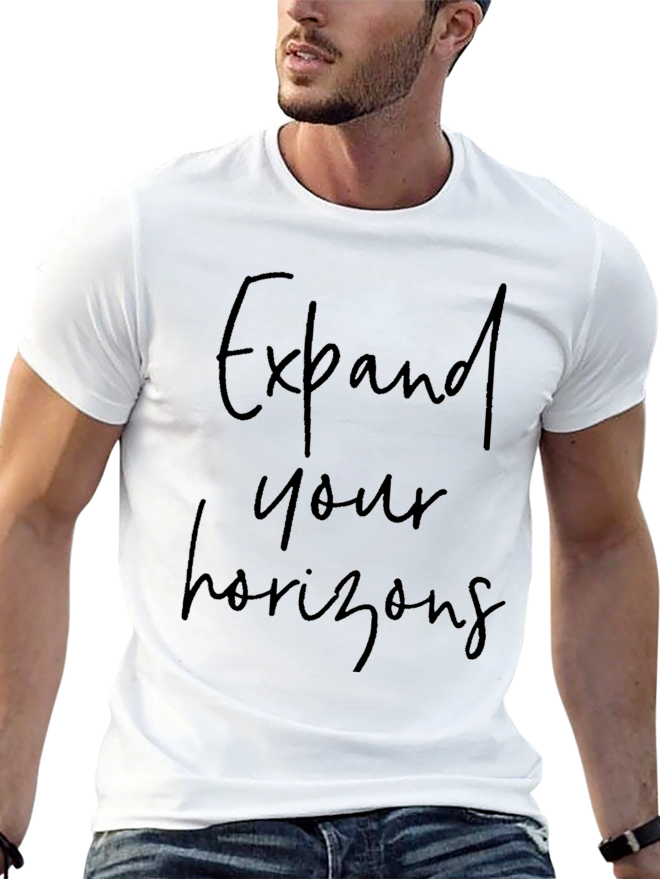 Black Expand Your Horizons Graphic Tee - Black view 13