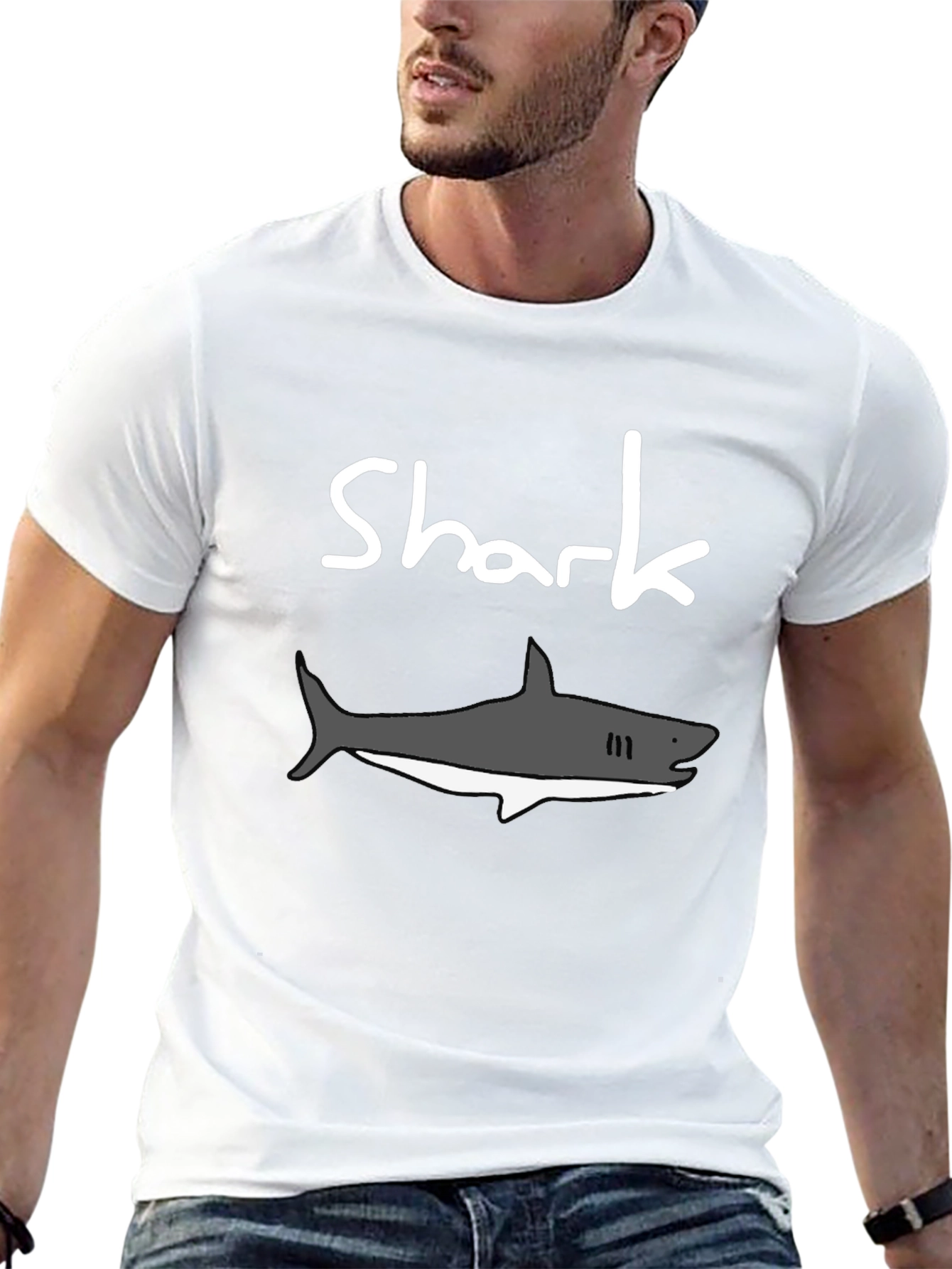 Black Shark Graphic T-Shirt - Casual Comfort Tee view 13