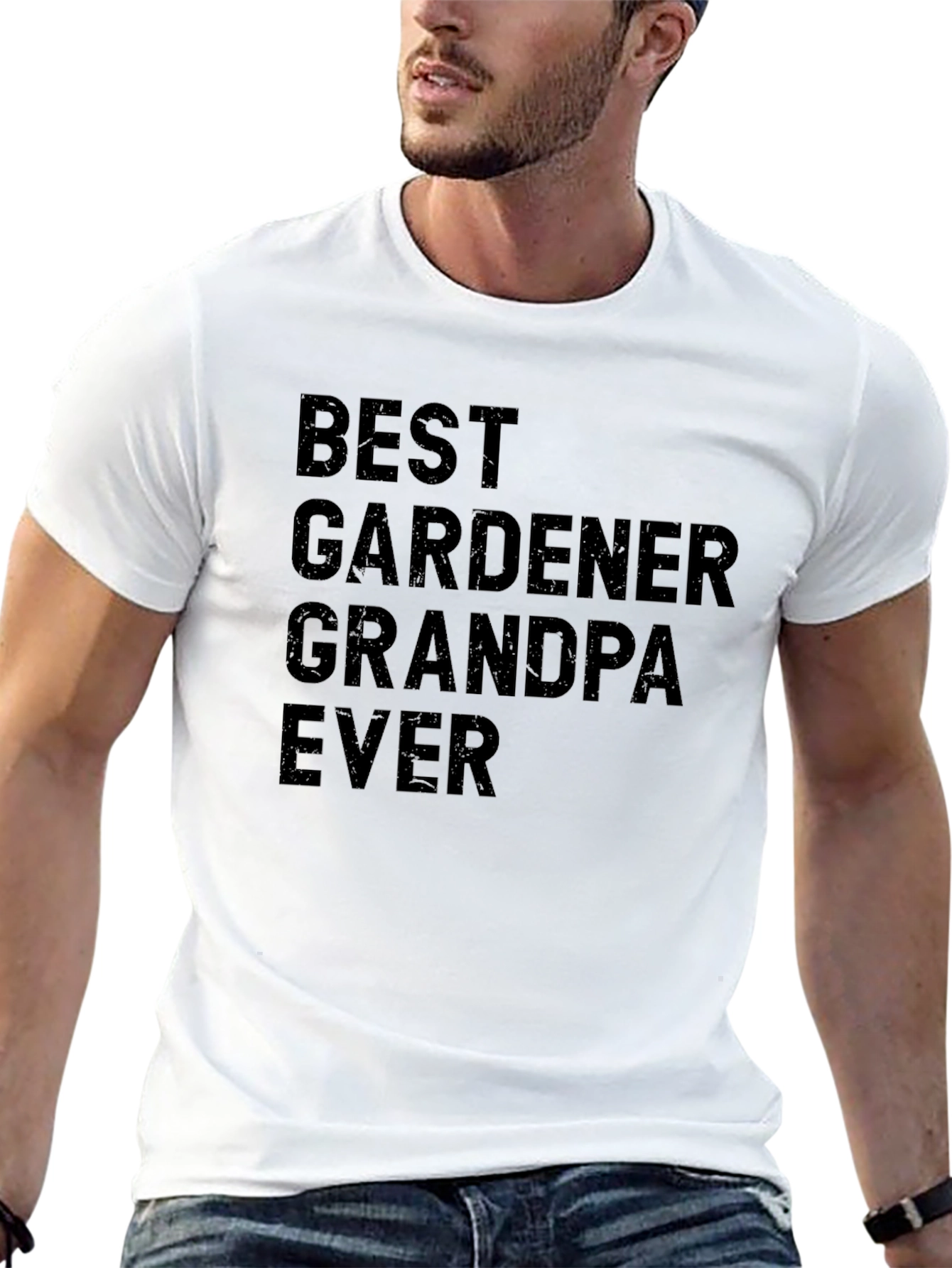 Black Best Gardener Grandpa Ever T-Shirt view 13