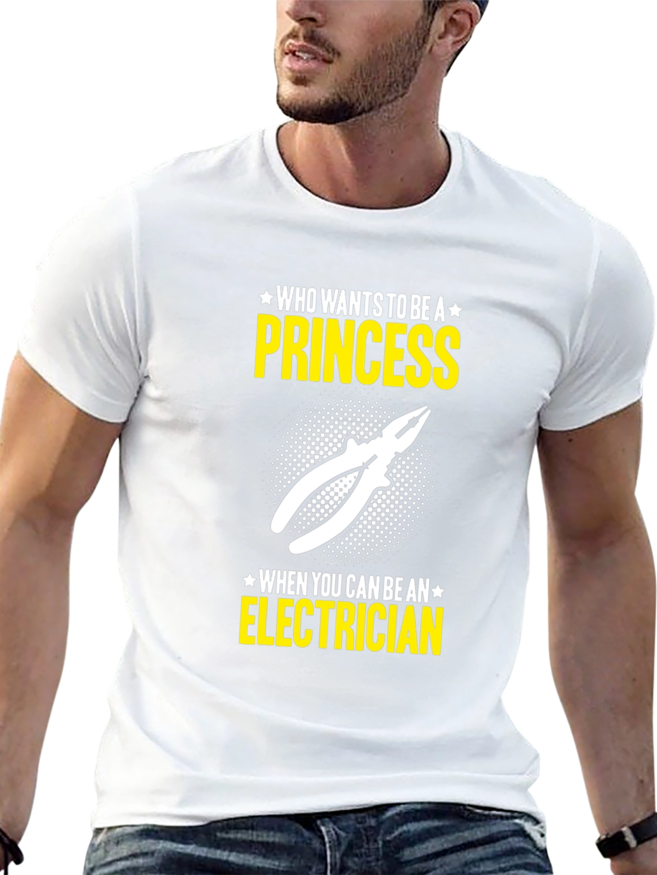 Black Electrician Princess T-Shirt view 13