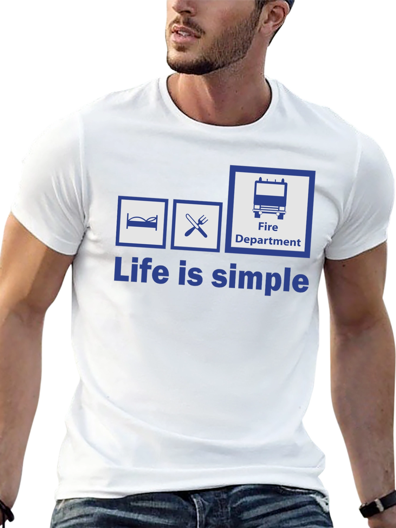Black Life is Simple Firefighter T-Shirt view 13