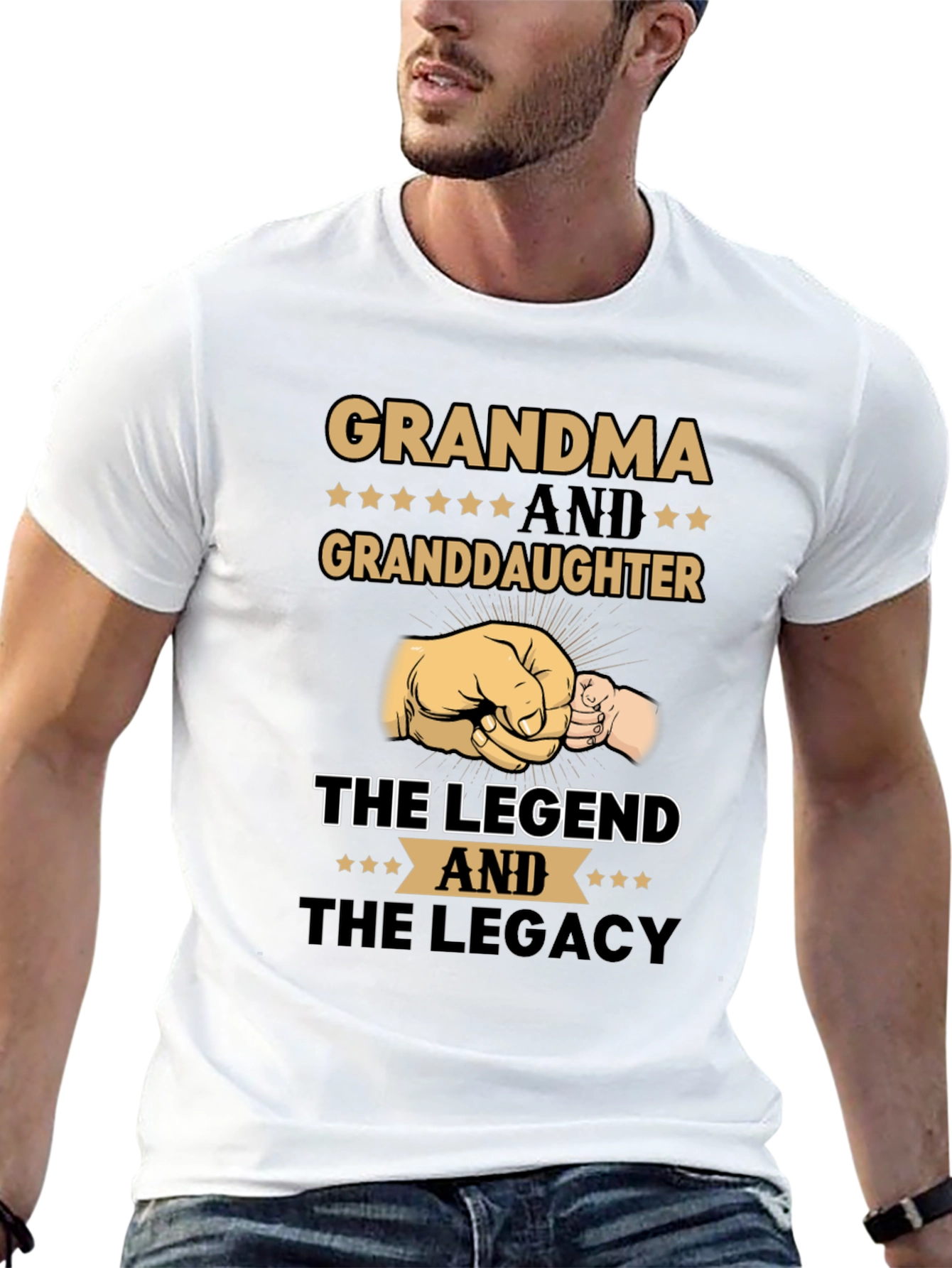 Black Grandma & Granddaughter Legend Legacy T-Shirt view 13