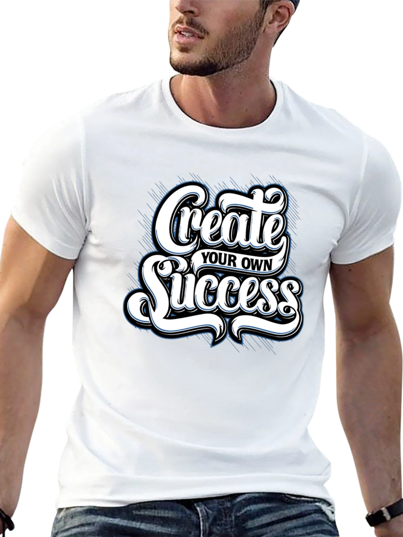 Black Create Your Own Success Graphic Tee view 13