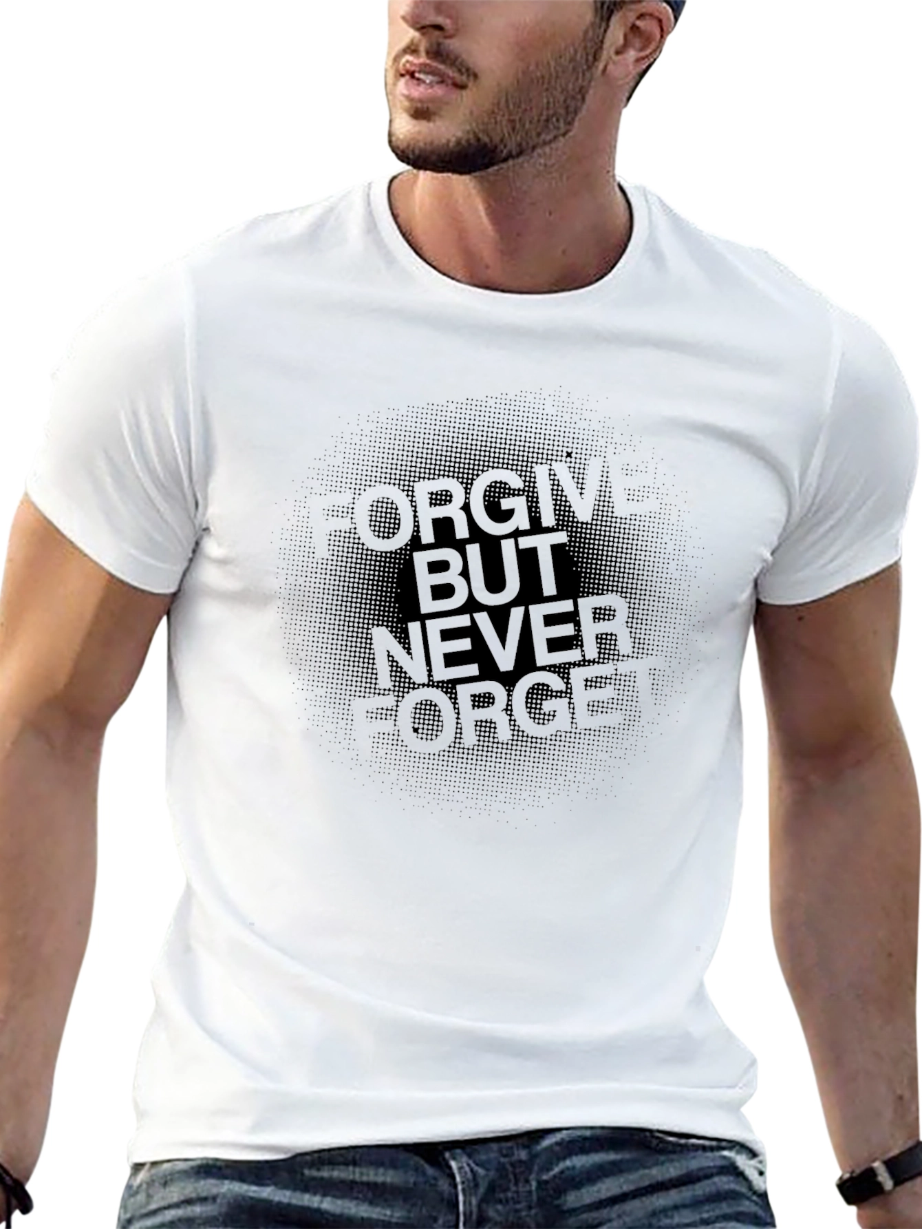Black Black 'Forgive But Never Forget' Graphic Tee view 13