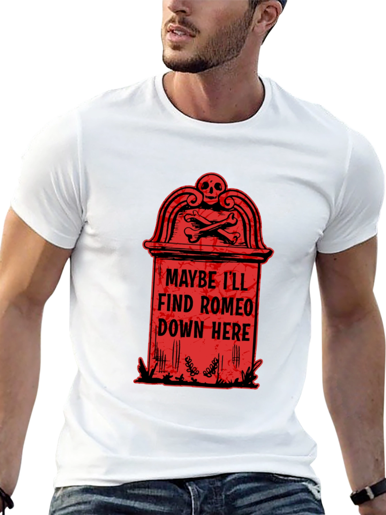 Black Romeo Tombstone Graphic T-Shirt view 13