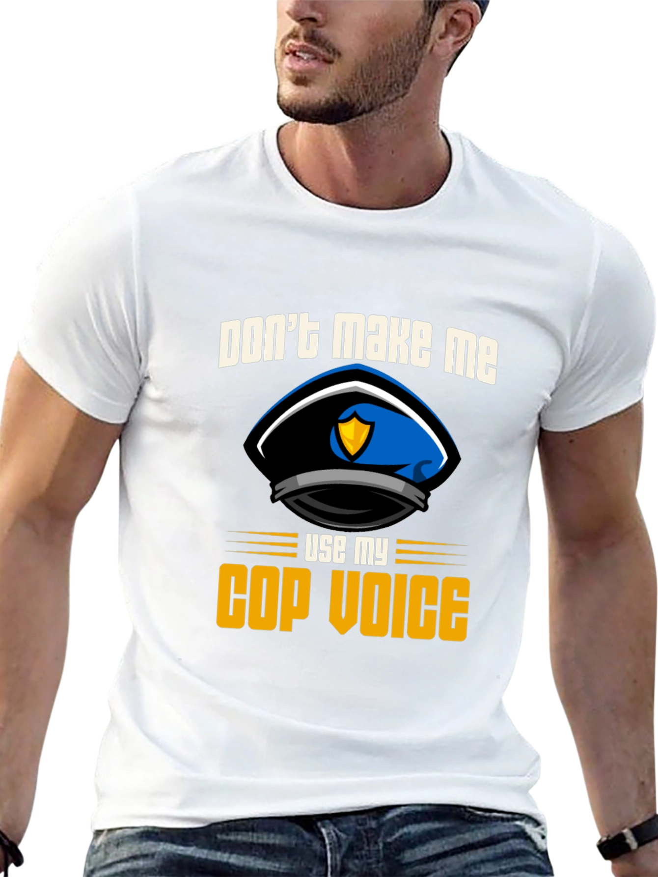 Black Don't Make Me Use My Cop Voice T-Shirt view 13